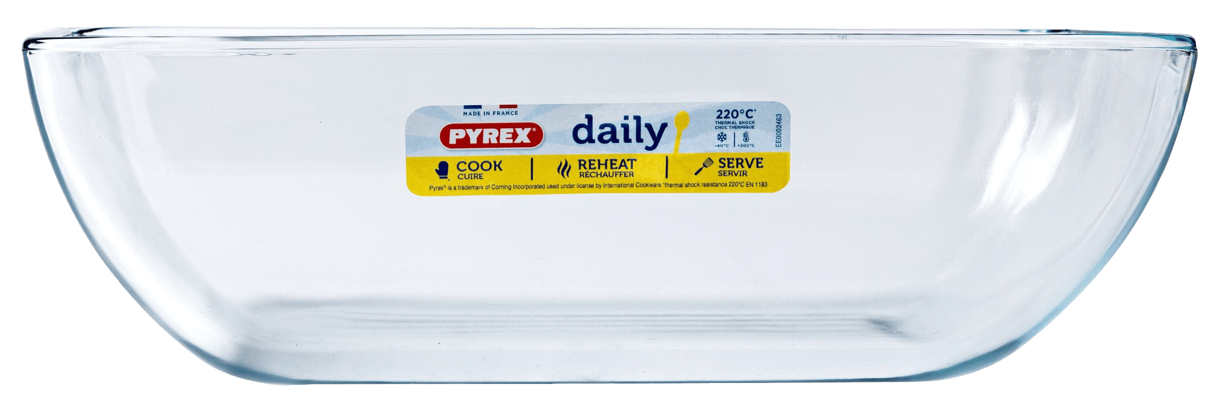 Форма с/к PYREX DAILY форма з криш. прямокут. 25х20см (2.2л) (343P000/3646)