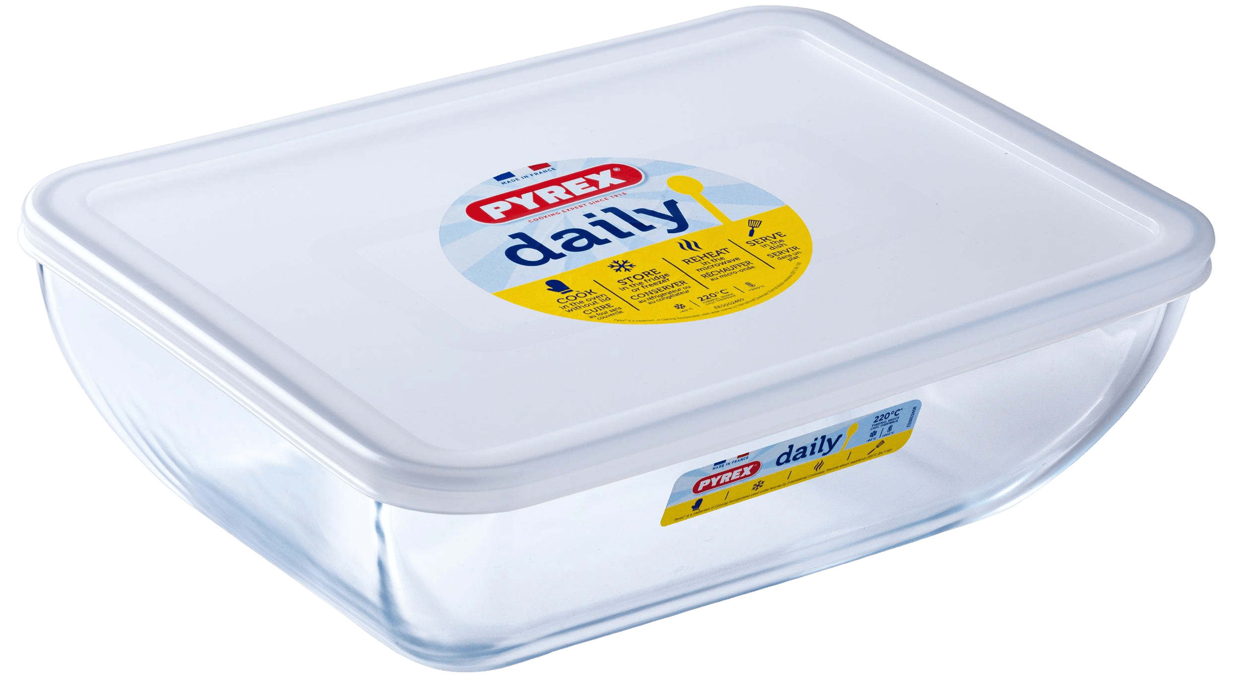 Форма с/к PYREX DAILY форма з криш. прямокут. 28х22см (3.3л) (344P000/3643)