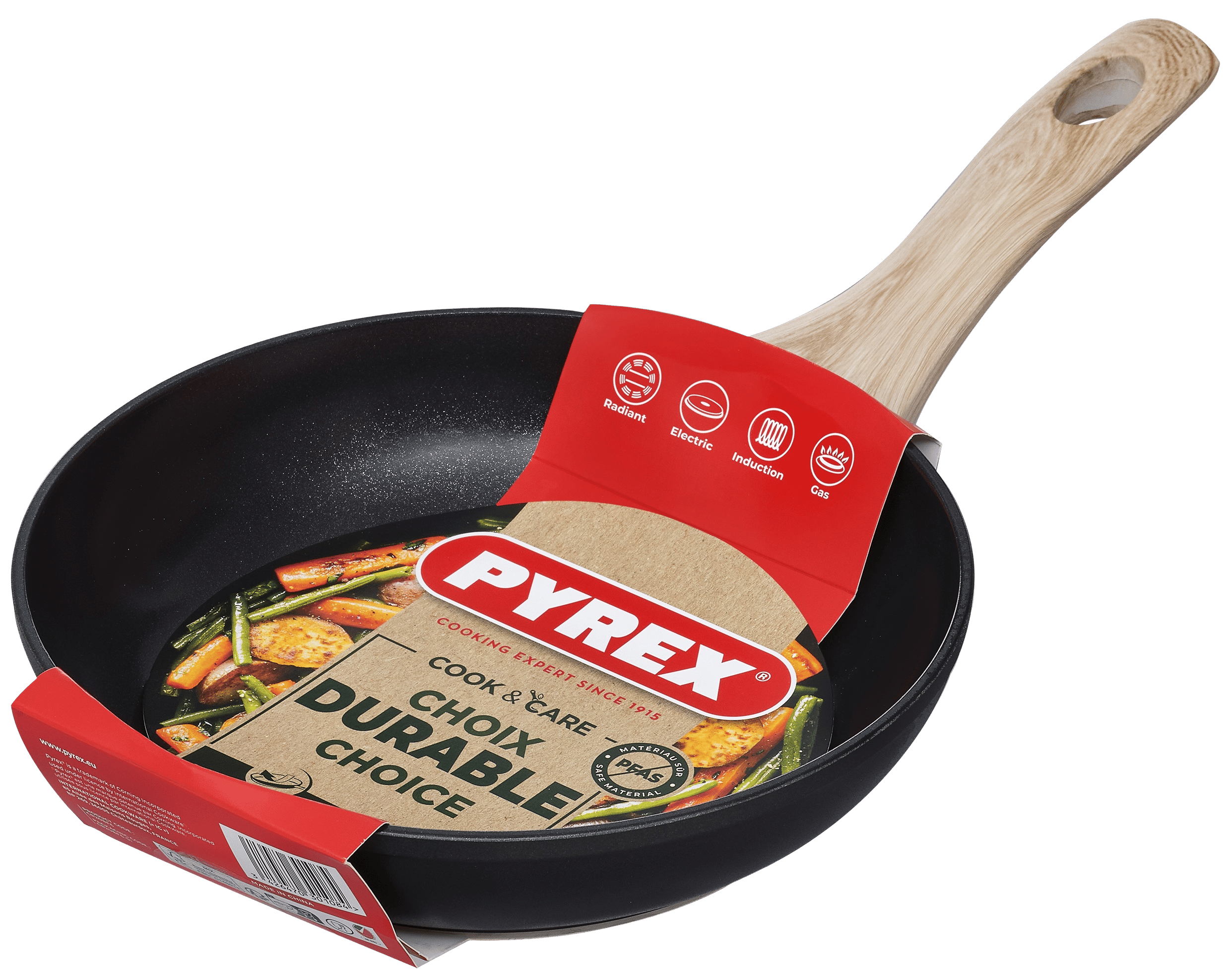 Сковорода PYREX Cook&Care 20 см індукція б/кришки (CR20BF6/8046)