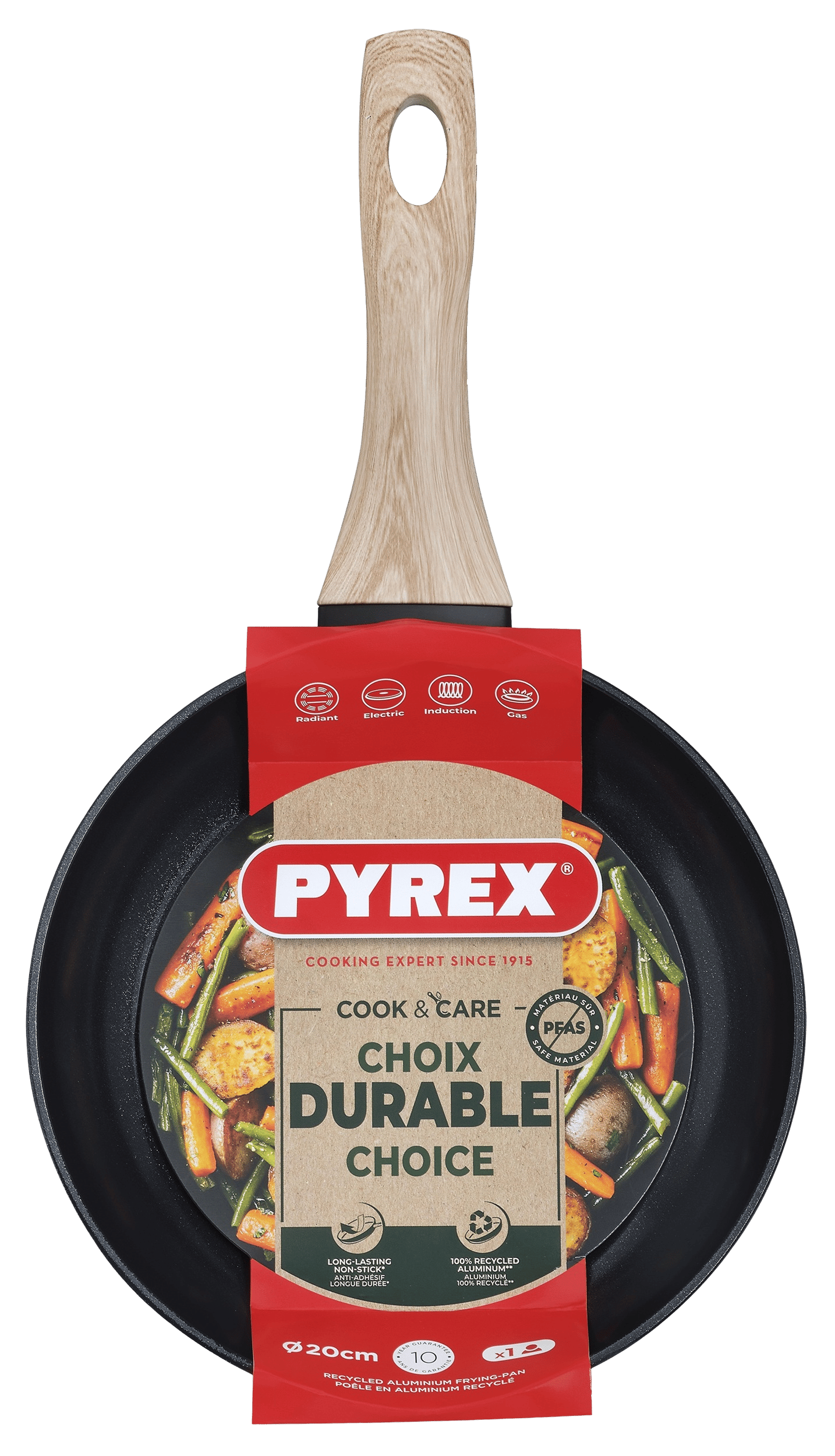 Сковорода PYREX Cook&Care 20 см індукція б/кришки (CR20BF6/8046)