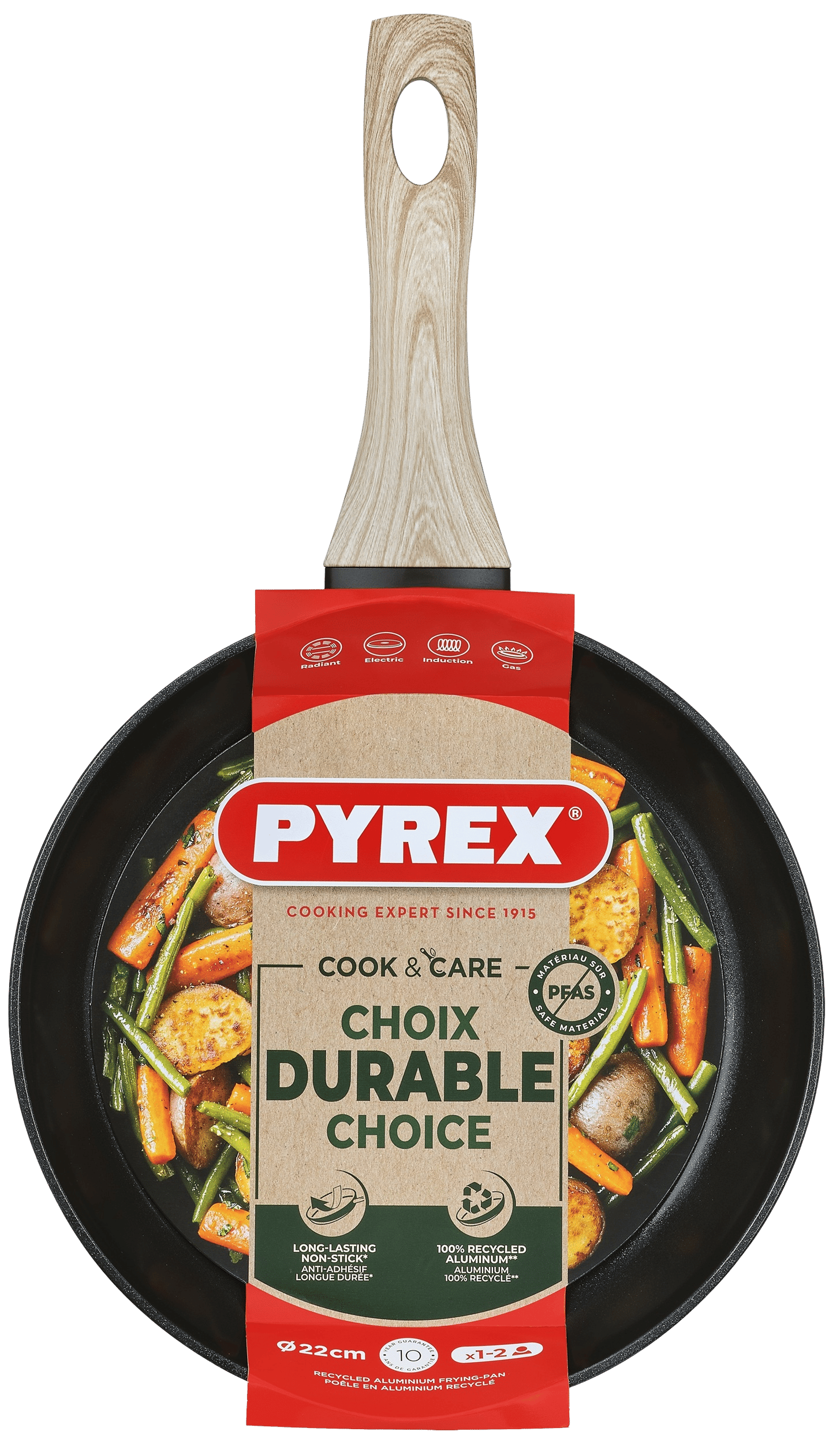 Сковорода PYREX Cook&Care 22 см індукція б/кришки (CR22BF6/8046)