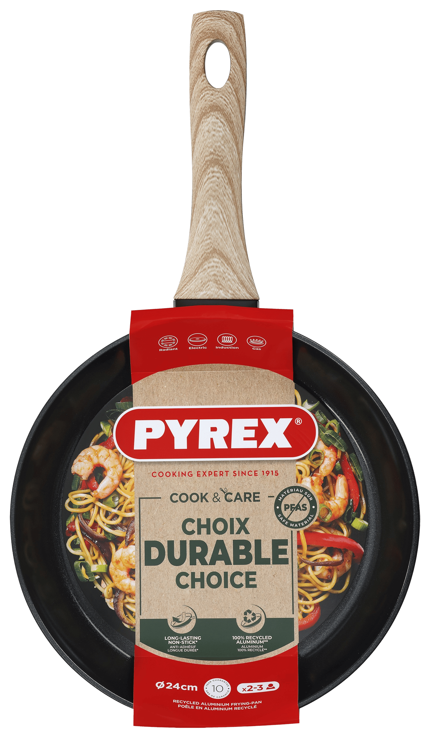 Сковорода PYREX Cook&Care 24 см індукція б/кришки (CR24BF6/8046)