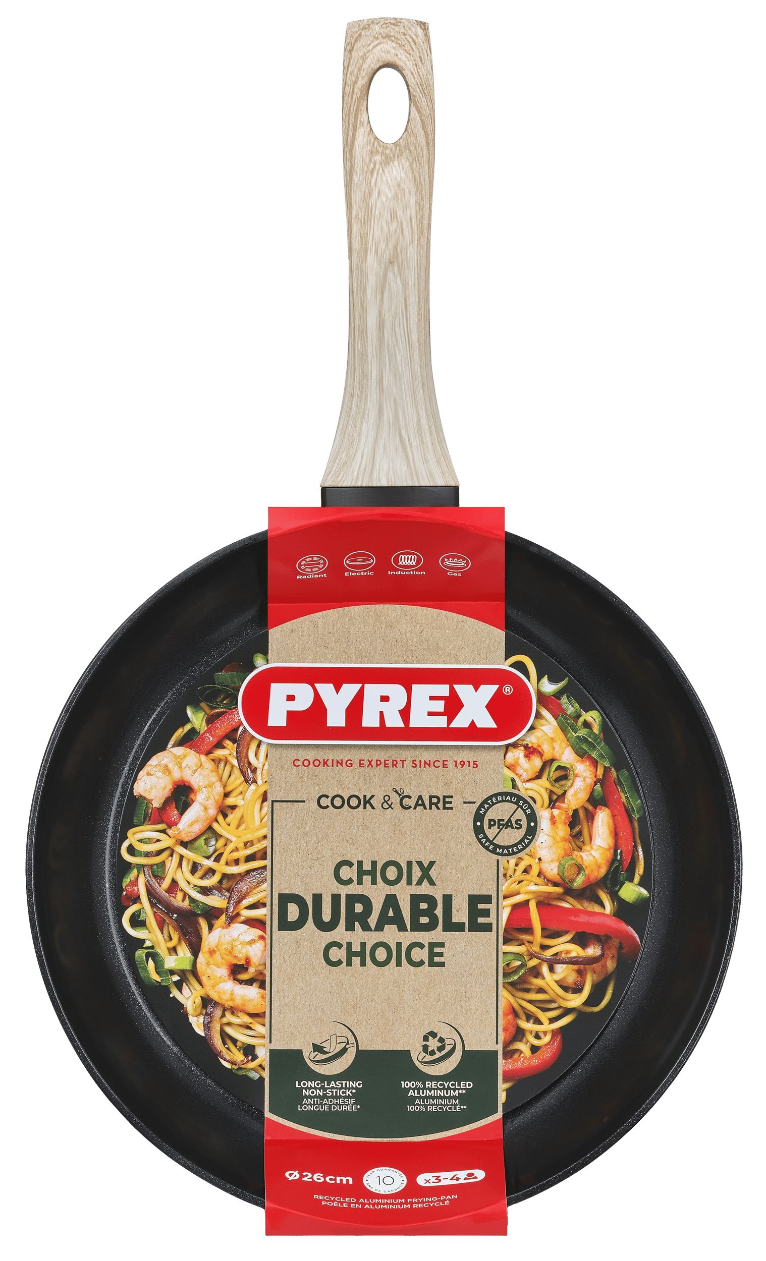 Сковорода PYREX Cook&Care 26 см індукція б/кришки (CR26BF6/8046)
