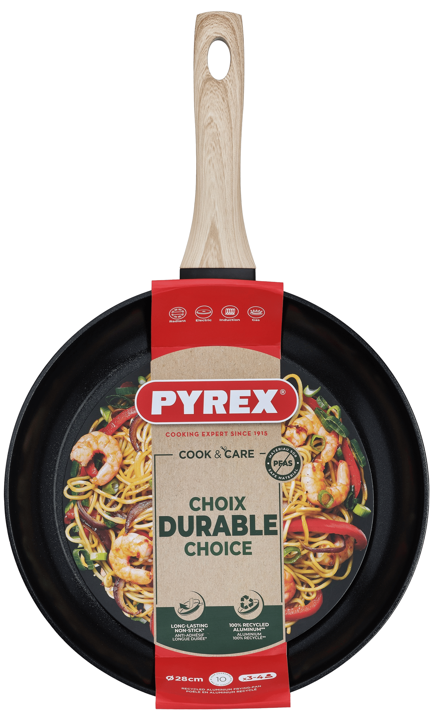 Сковорода PYREX Cook&Care 28 см індукція б/кришки (CR28BF6/8046)