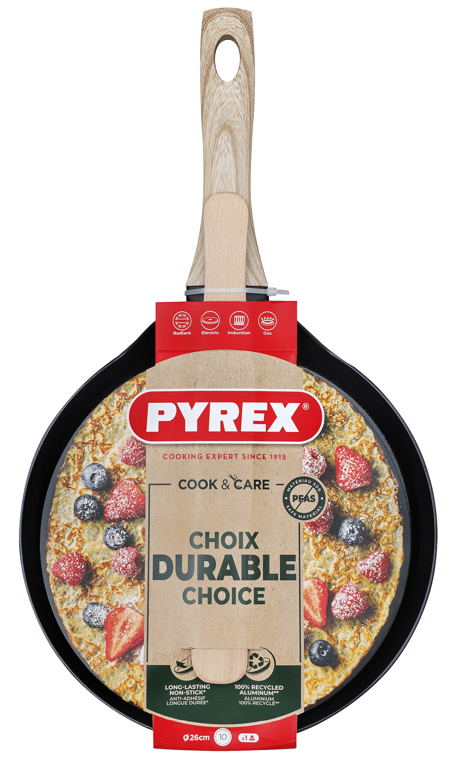 Сковорода PYREX Cook&Care 26 см д/млинців індукція (CR26BK6/8046)