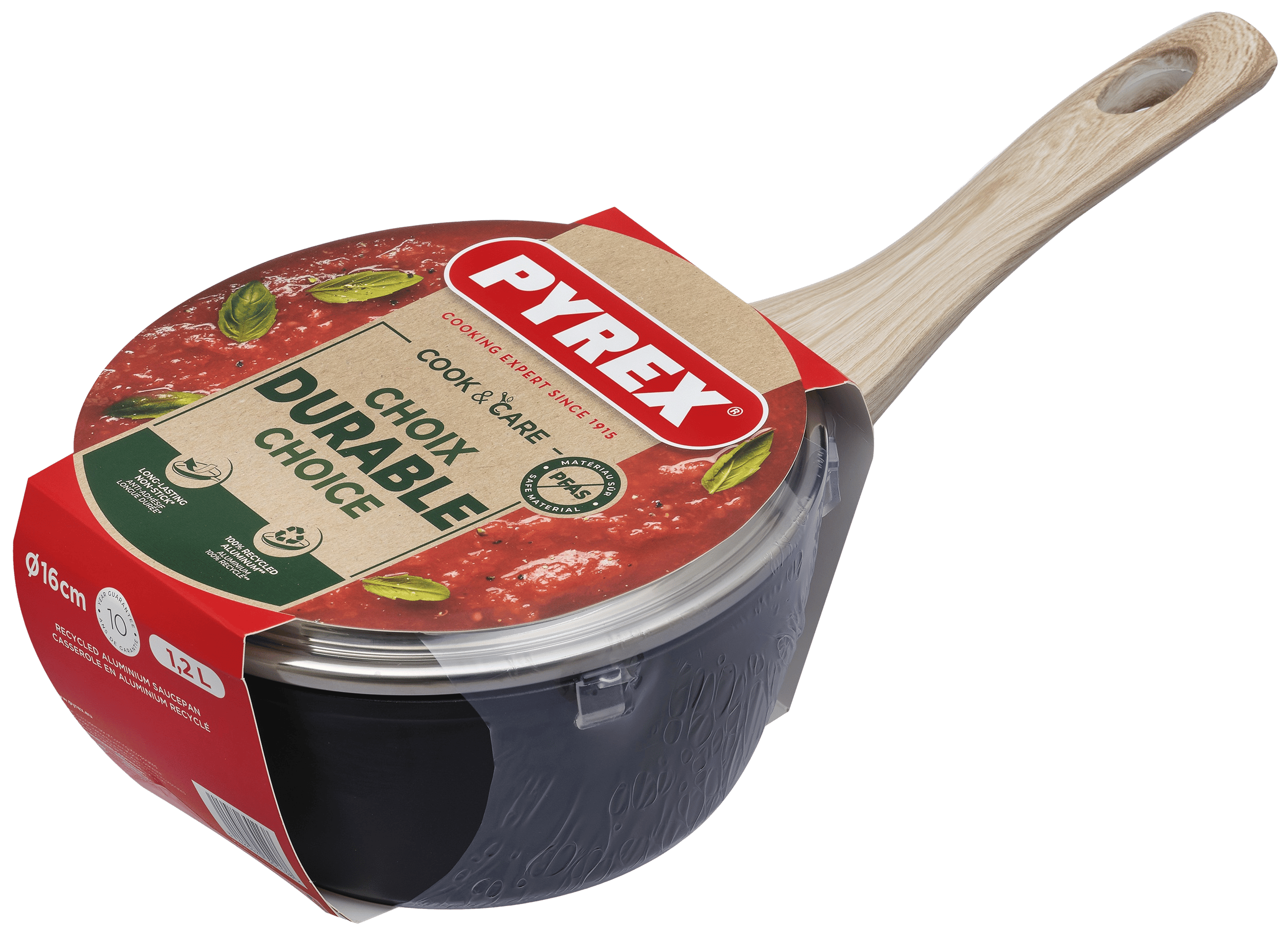 Ківш PYREX Cook&Care 16см індукція з кришкою (CR16AP6/8044)