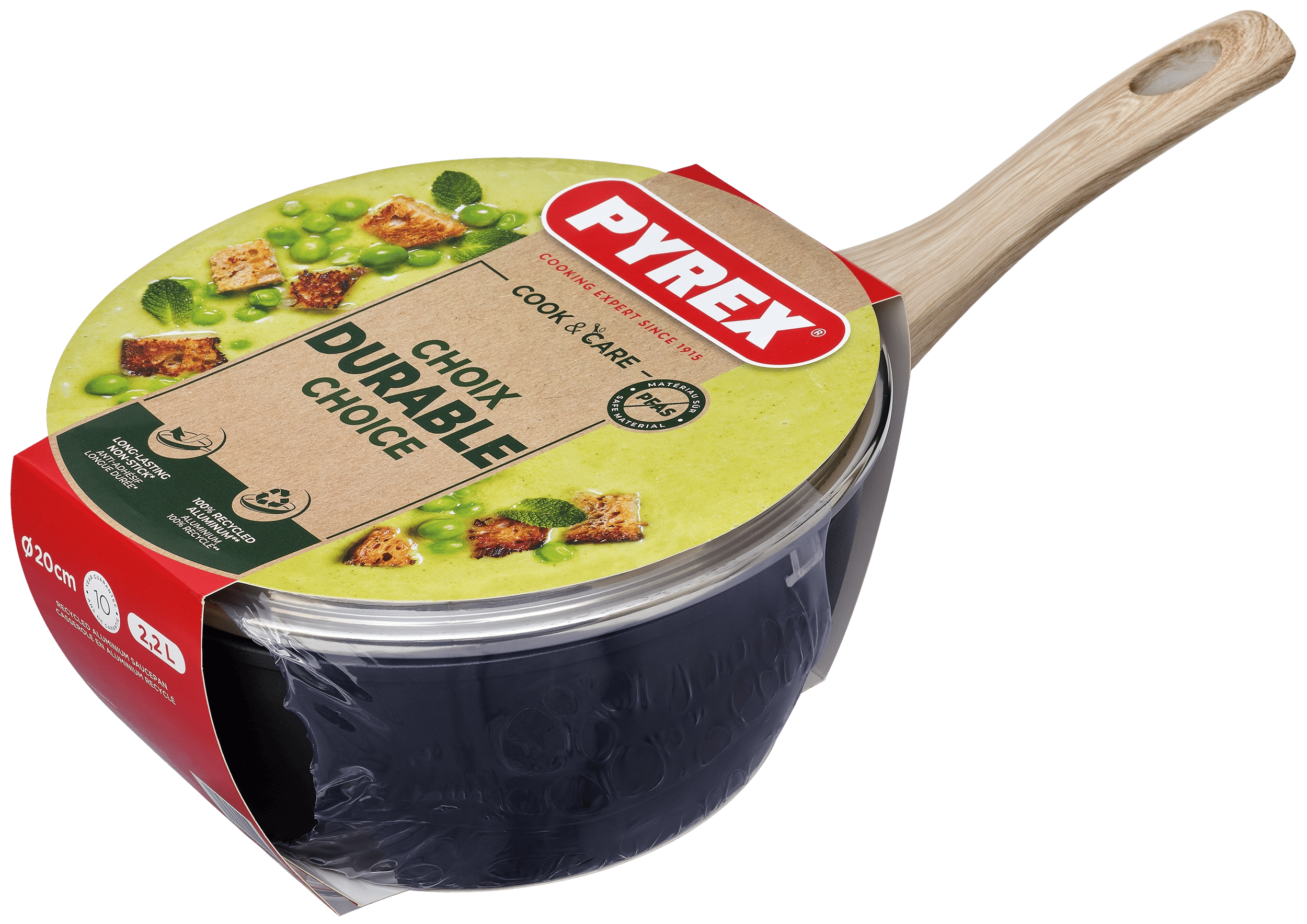 Ківш PYREX Cook&Care 20см індукція з кришкою (CR20AP6/8044)
