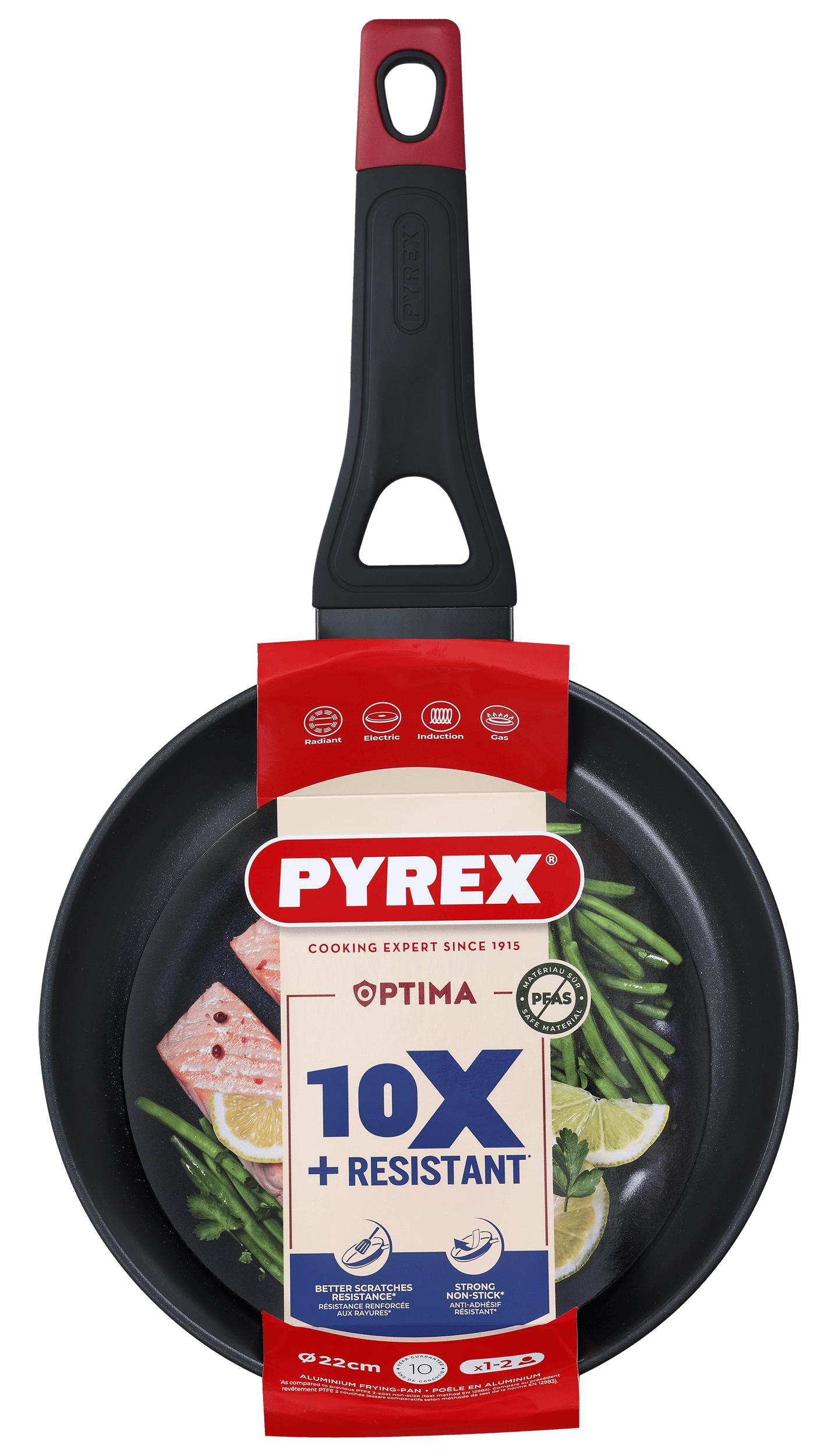 Сковорода PYREX OPTIMA 22 см індукція б/кришки (OT22BF6/8046)