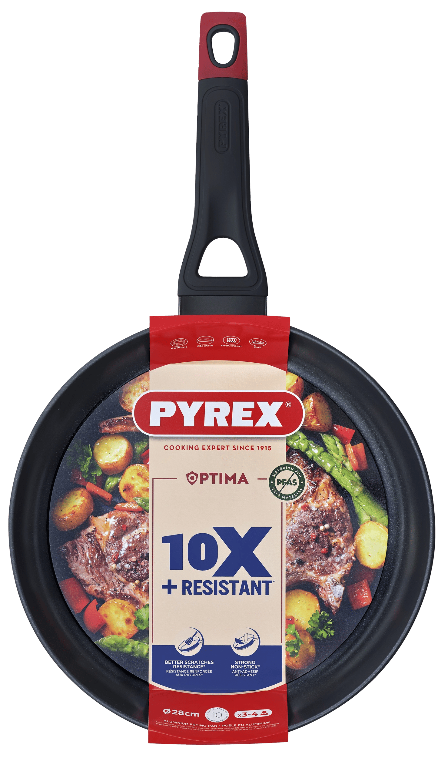 Сковорода PYREX OPTIMA 28 см індукція б/кришки (OT28BF6/8046)