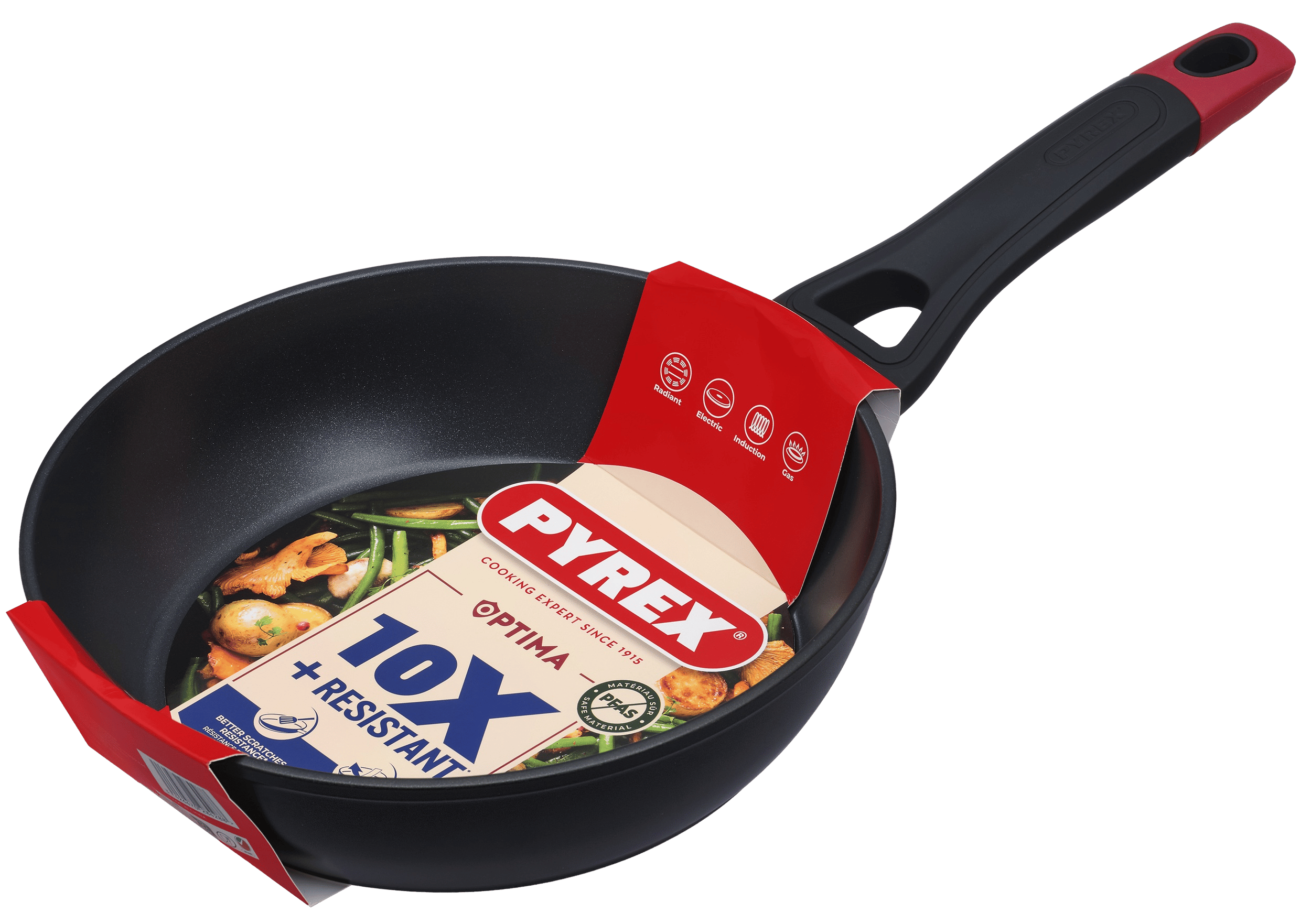 Сковорода PYREX OPTIMA глиб. 24 см індукція б/кришки (OT24DF6/8046)