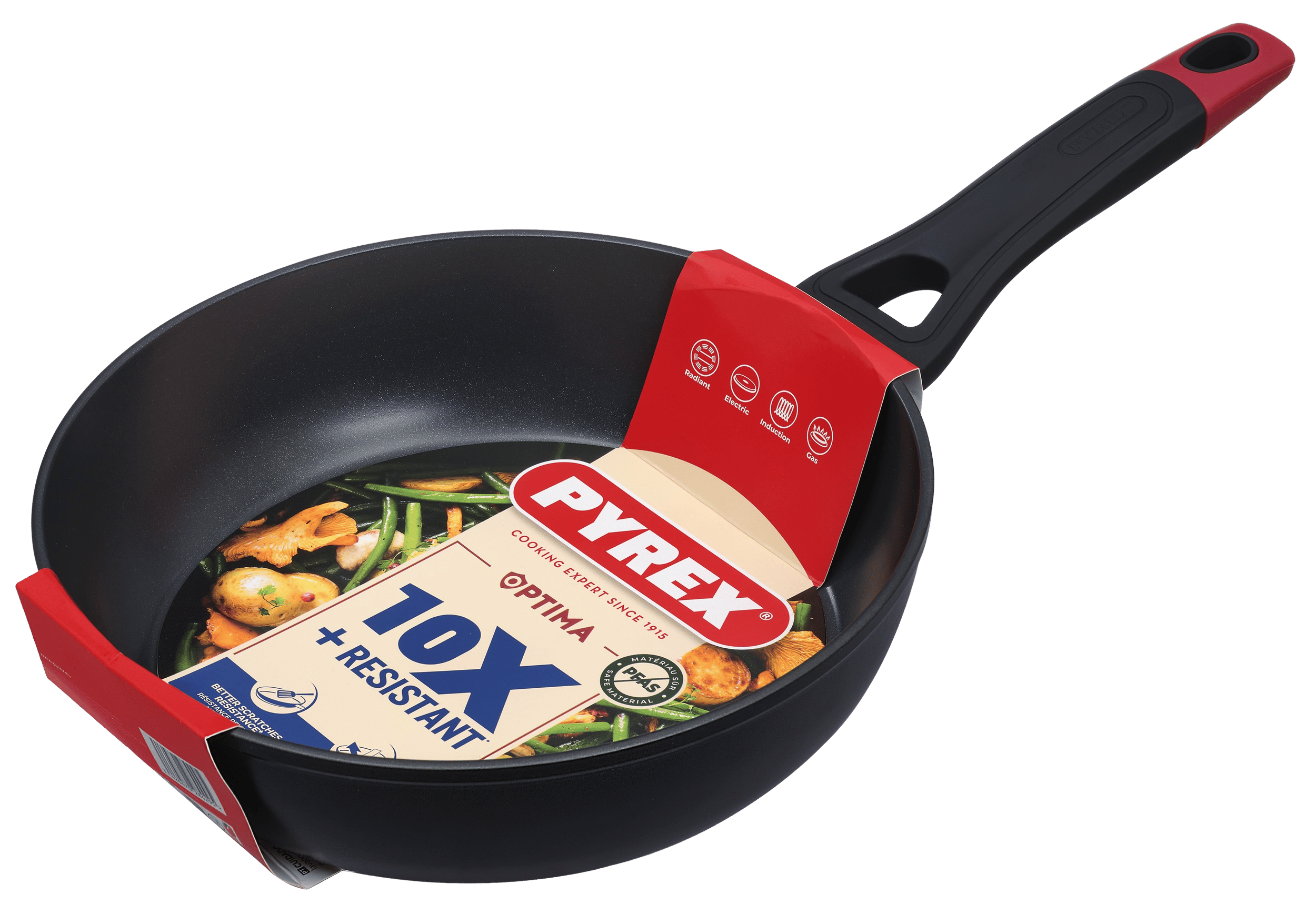 Сковорода PYREX OPTIMA глиб. 26 см індукція б/кришки (OT26DF6/8046)