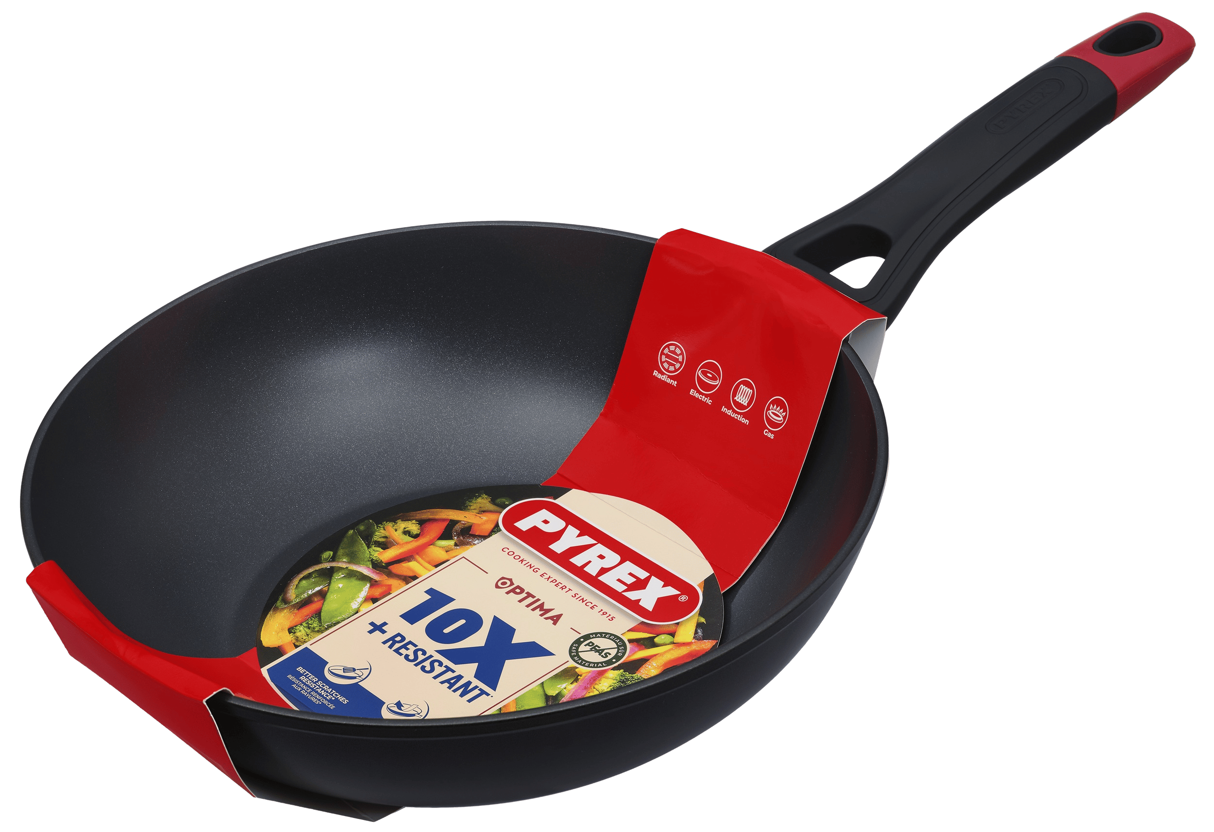 Сковорода PYREX OPTIMA WOK 28см індукція б/кришки (OT28BW6/8046)