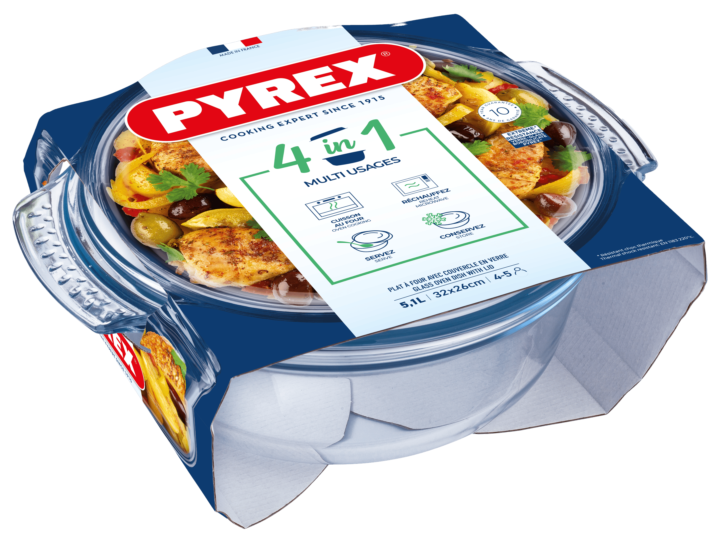 Каструля с/к PYREX кастрюля кругл. 3.7л + 1.4л (118A000/7643)