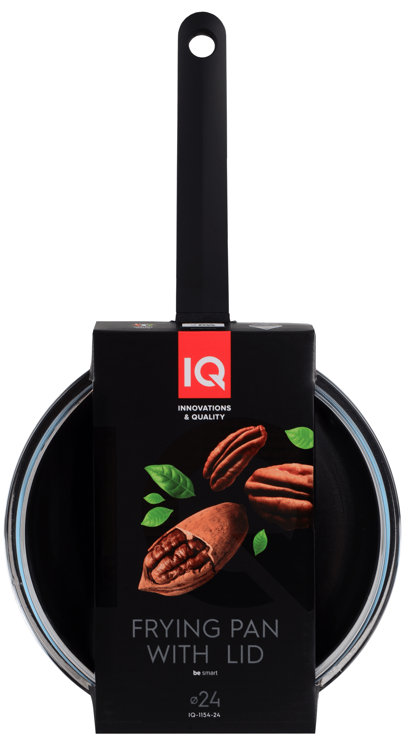 Сковорода IQ Be Smart глибока 24 см з кришкою (IQ-1154-24)