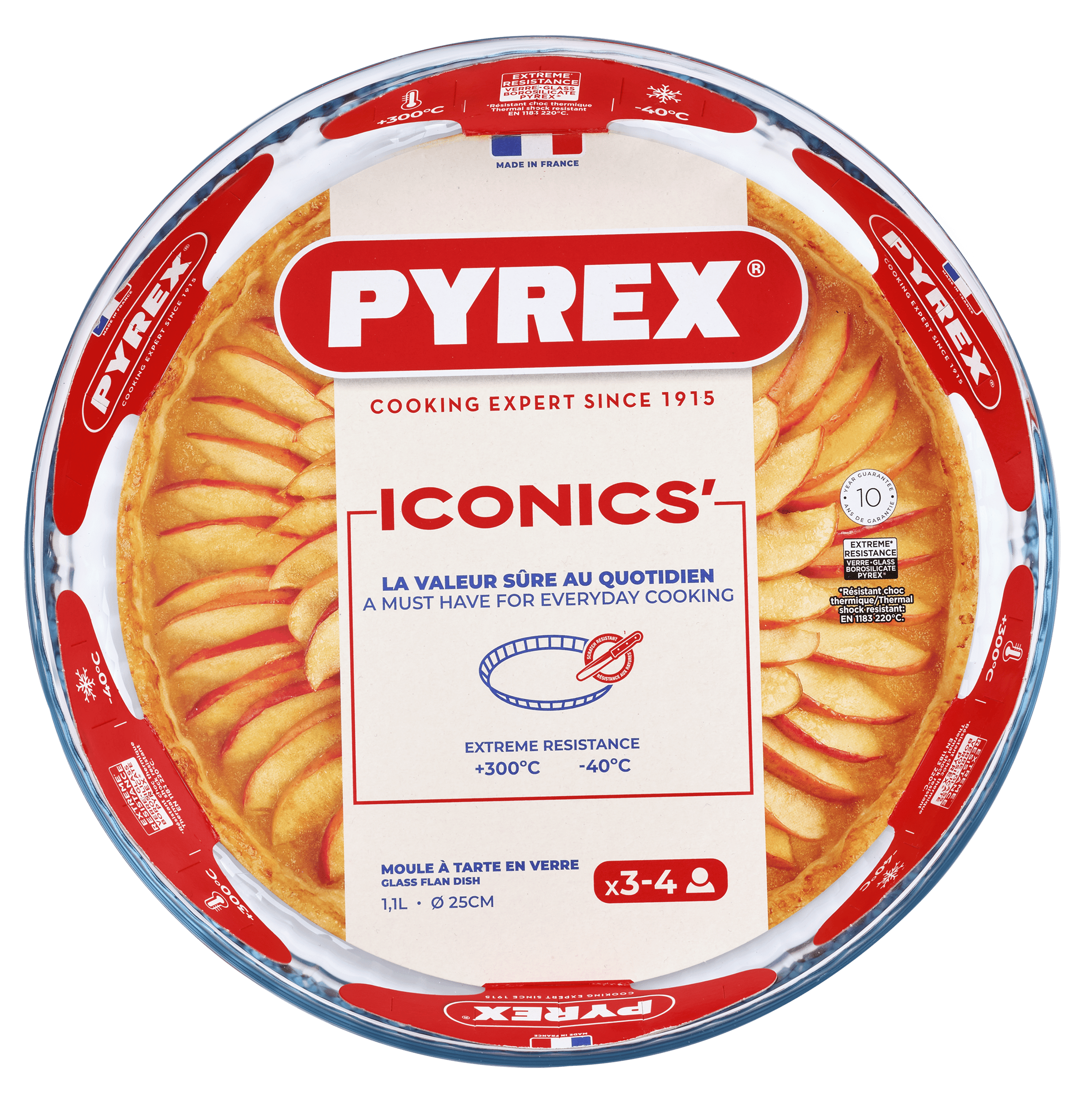 Форма с/к PYREX форма кругл. 25см рифл. край 1.2л (812B000/8046)