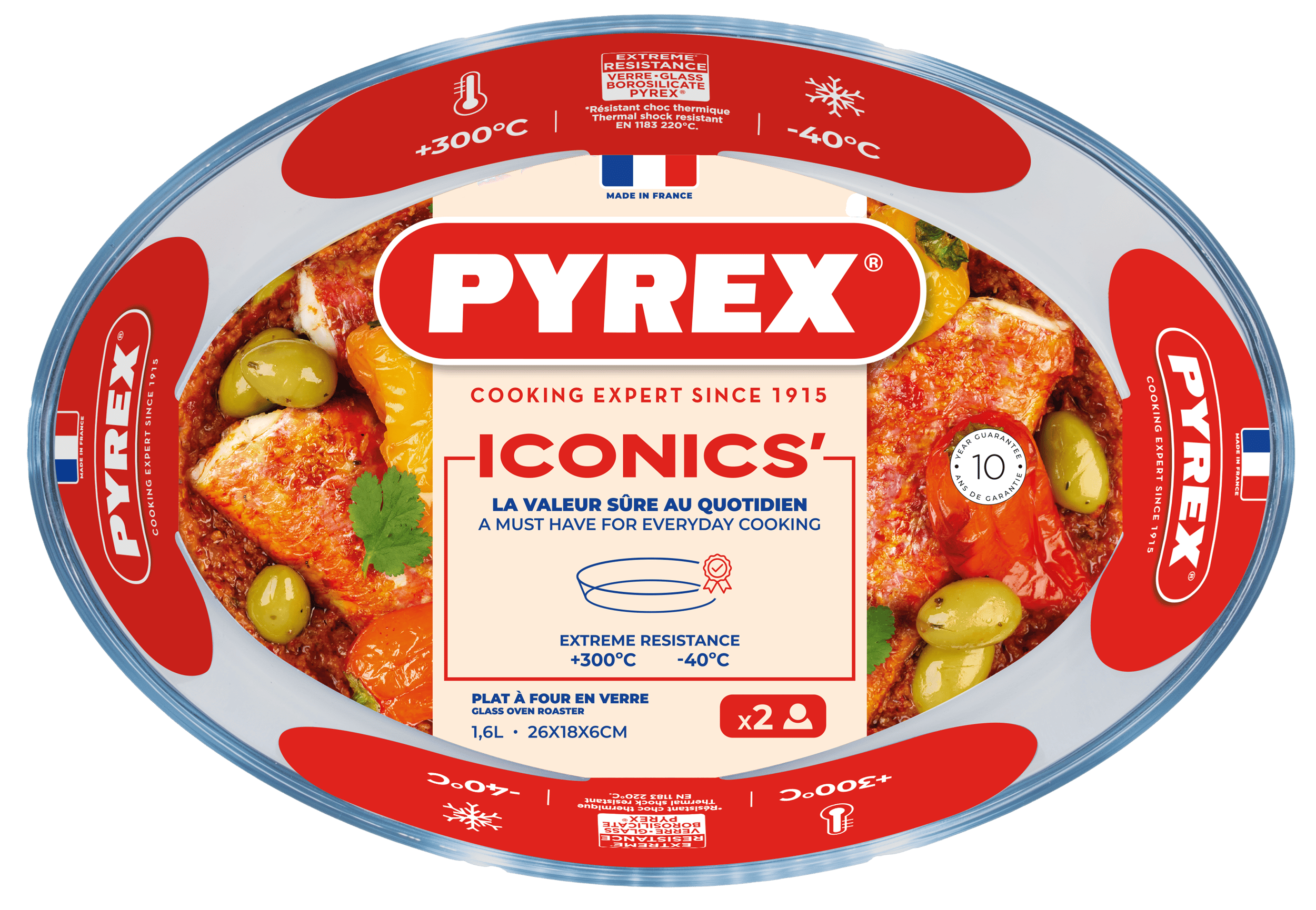 Форма с/к PYREX форма овальна 26х18х6см (1.6л) (222B000/8046)