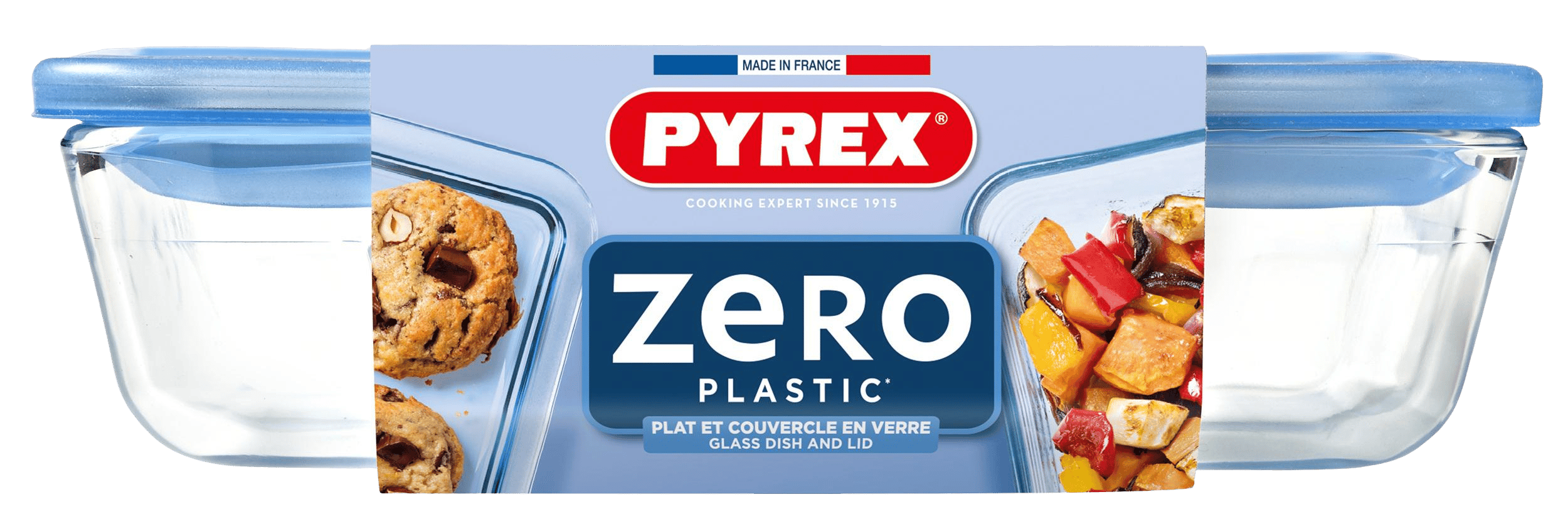 Форма с/к PYREX Pure Glass 0.8 л прямокут. 19x14x5см скл. кришка (241A000/8046)