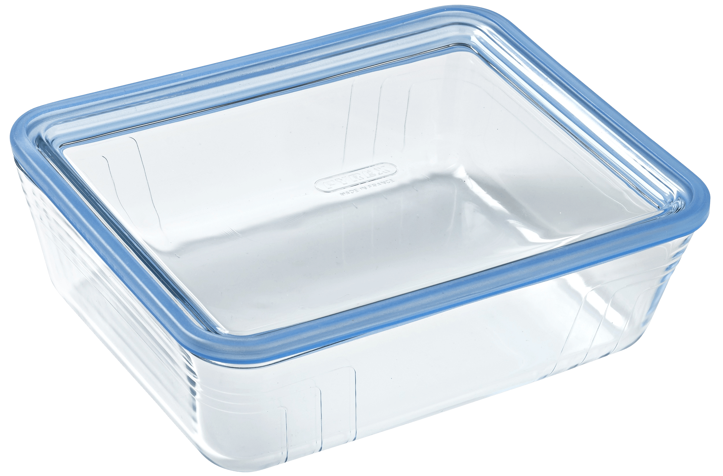 Форма с/к PYREX Pure Glass 2.6 л прямокут. 24x19x8см скл. кришка (243A000/8044)