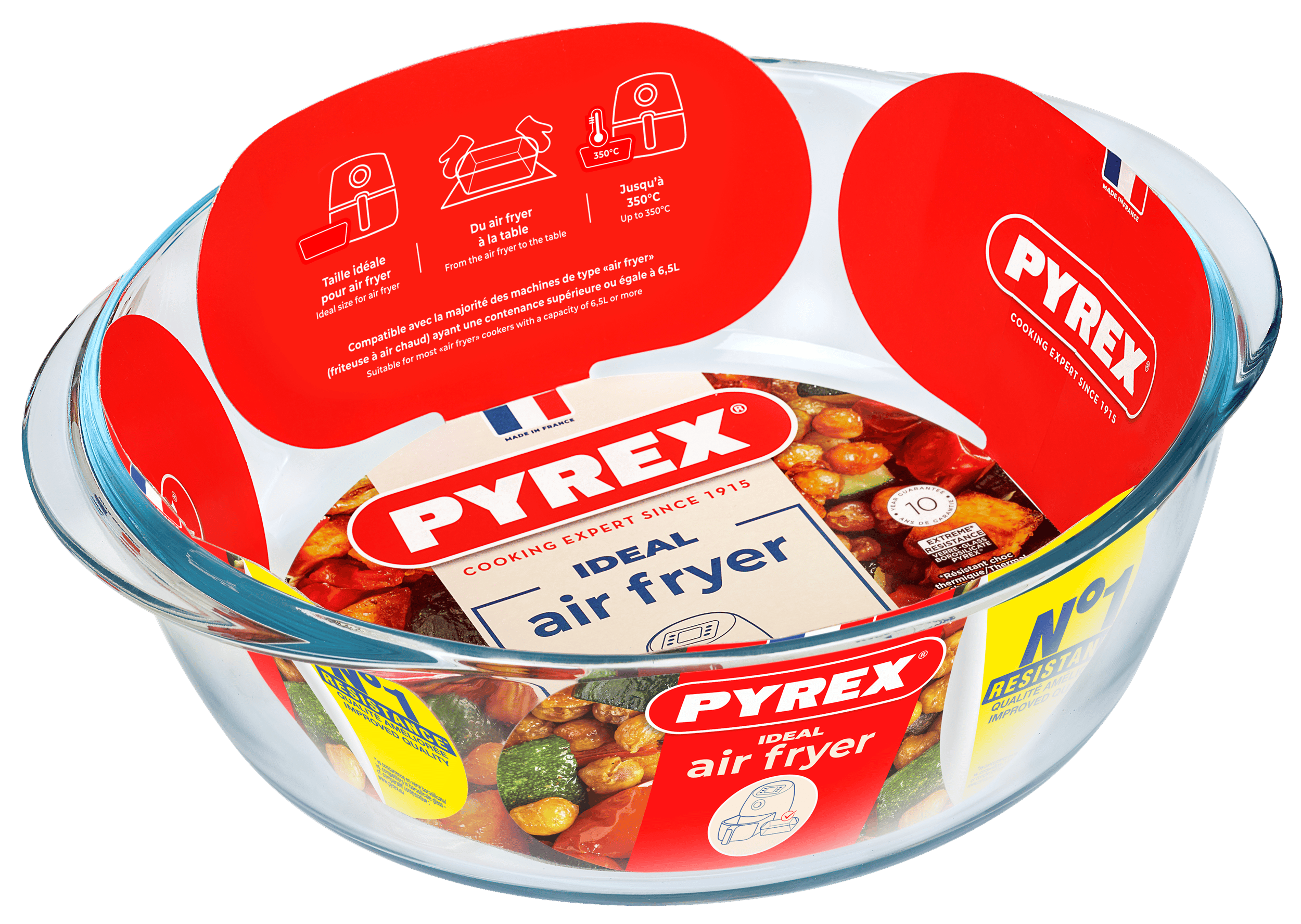 Форма с/к PYREX AIRFRYER круг. 26x23x8 см (2.3л) (208B100/7948)