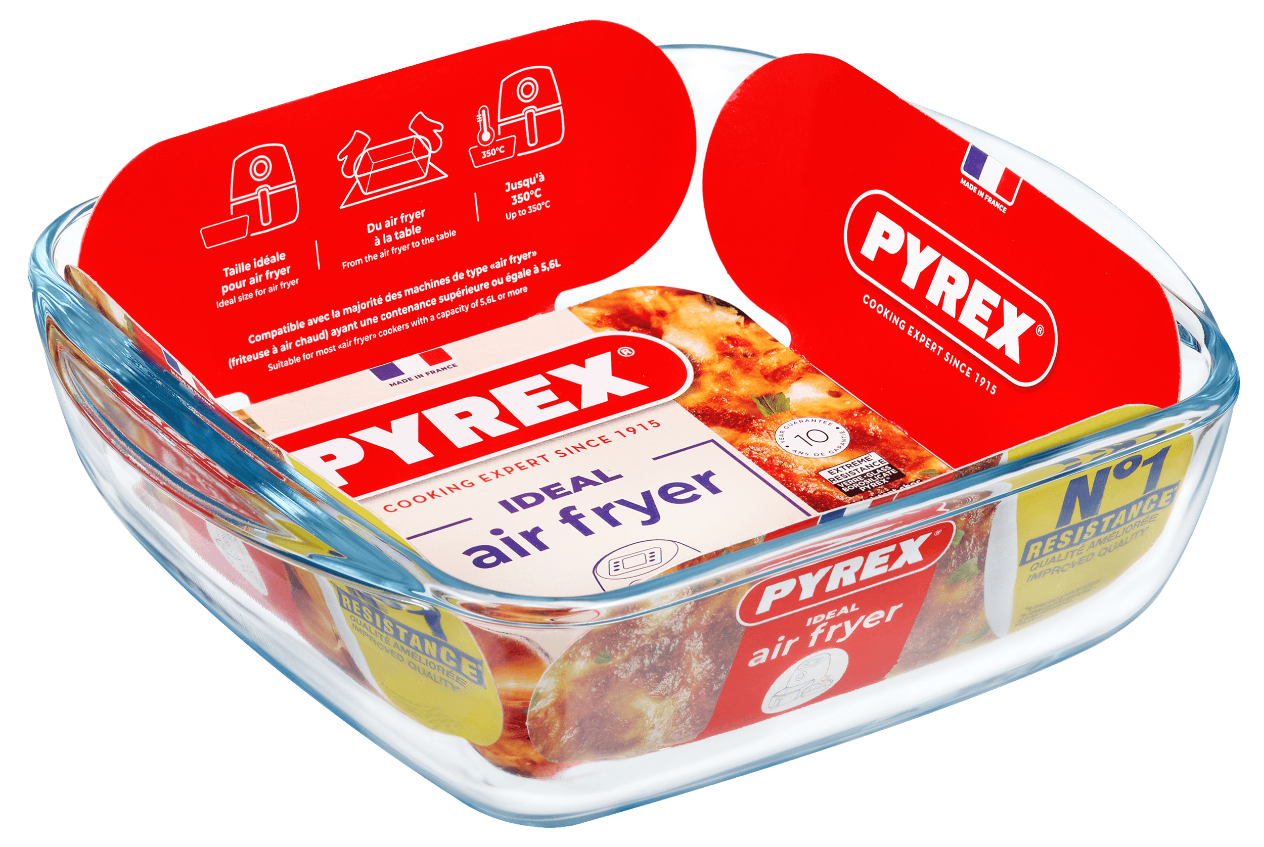 Форма с/к PYREX AIRFRYER квадр. 20x17x6 см (1л) (211B100/7940)