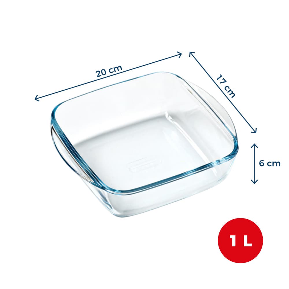 Форма с/к PYREX AIRFRYER квадр. 20x17x6 см (1л) (211B100/7940)