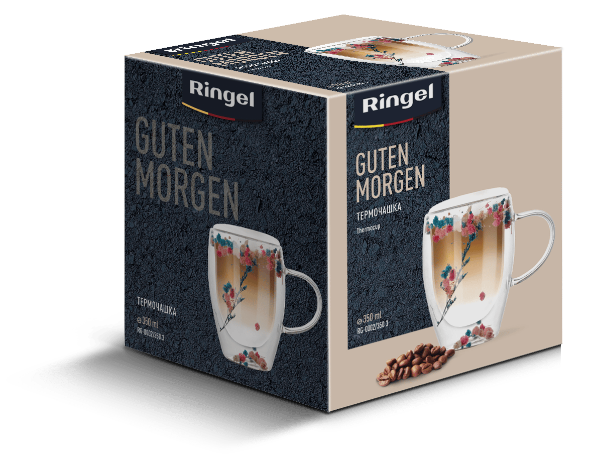 Чашка RINGEL Guten Morgen Blume подвійна стінка 350 мл 3 (RG-0002/350 3)