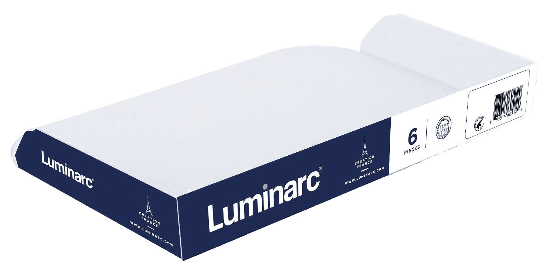 Чашка LUMINARC CARINE WHITE /НАБІР/ 6х220 мл (спайка) (V8845)