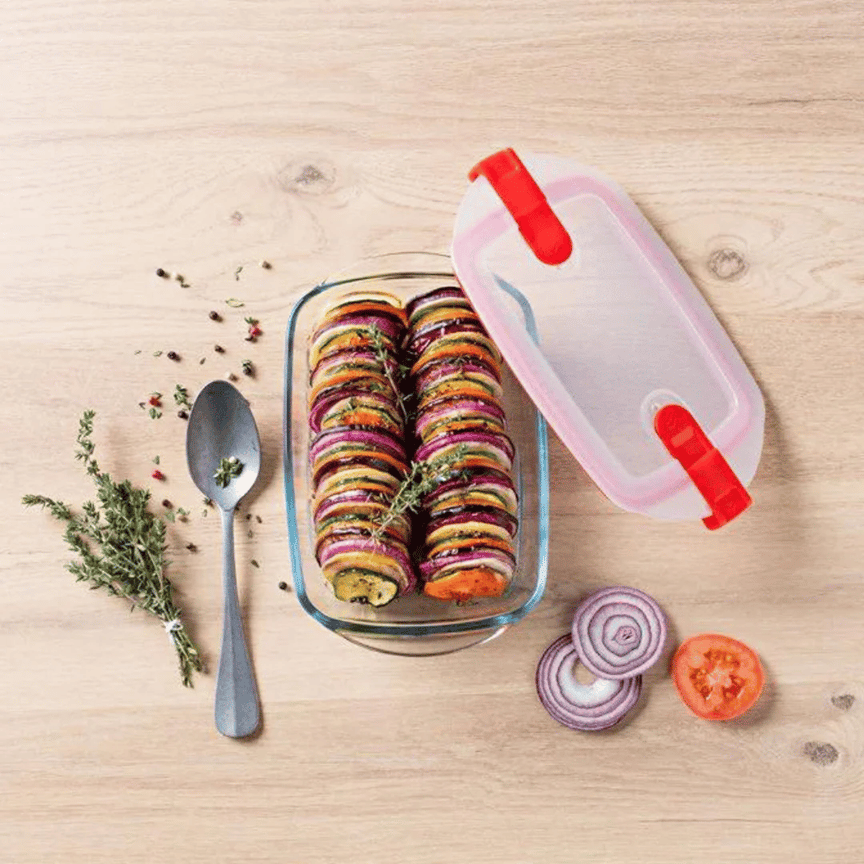 Форма с/к PYREX CK&HT форма д/запік. прям 23х15х7см (1.2л) з фіксат. кр. (215PH00/7645)