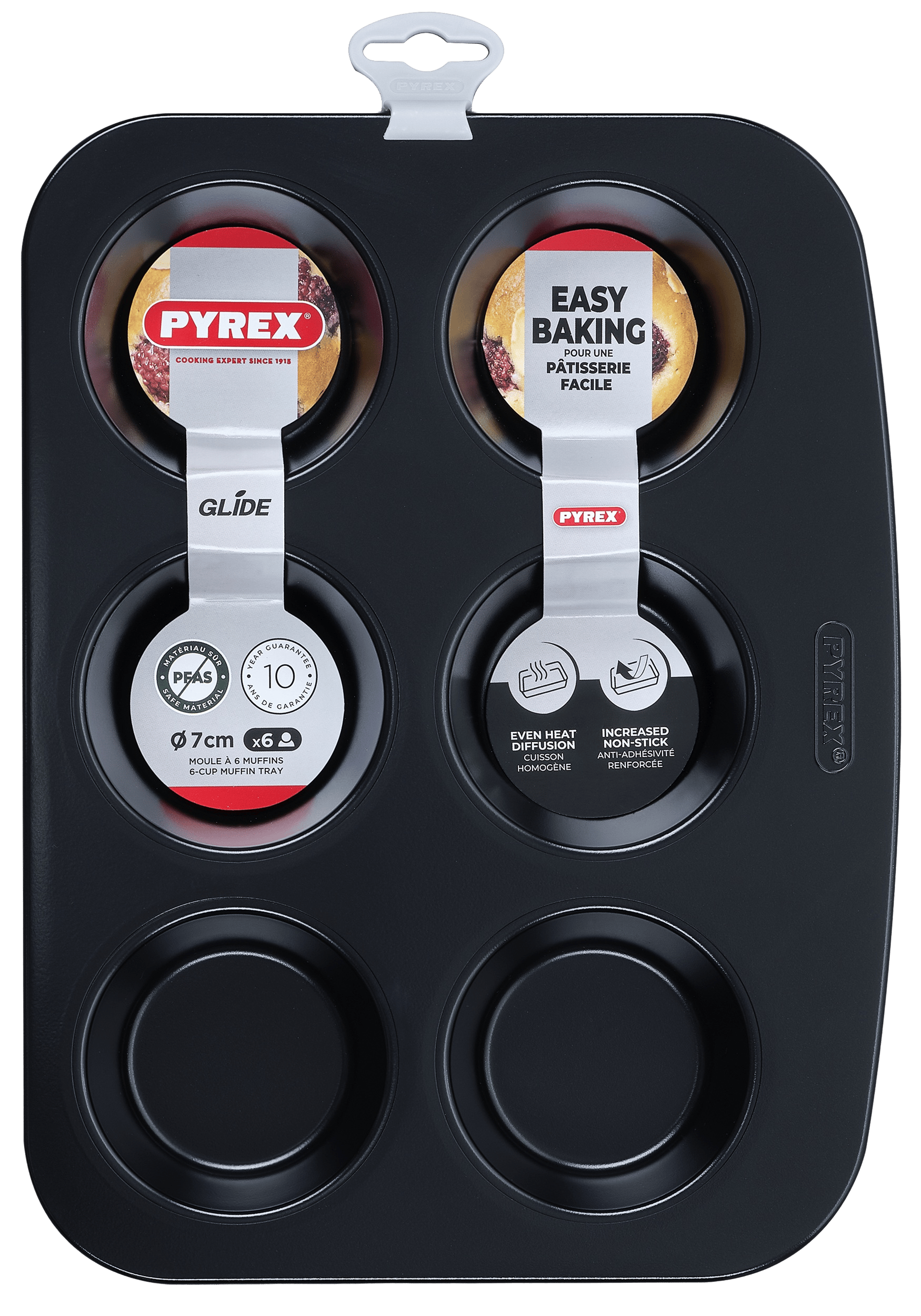 Форма PYREX GLIDE мет.форма д/мафінів 6шт (GL06BU6/8046)