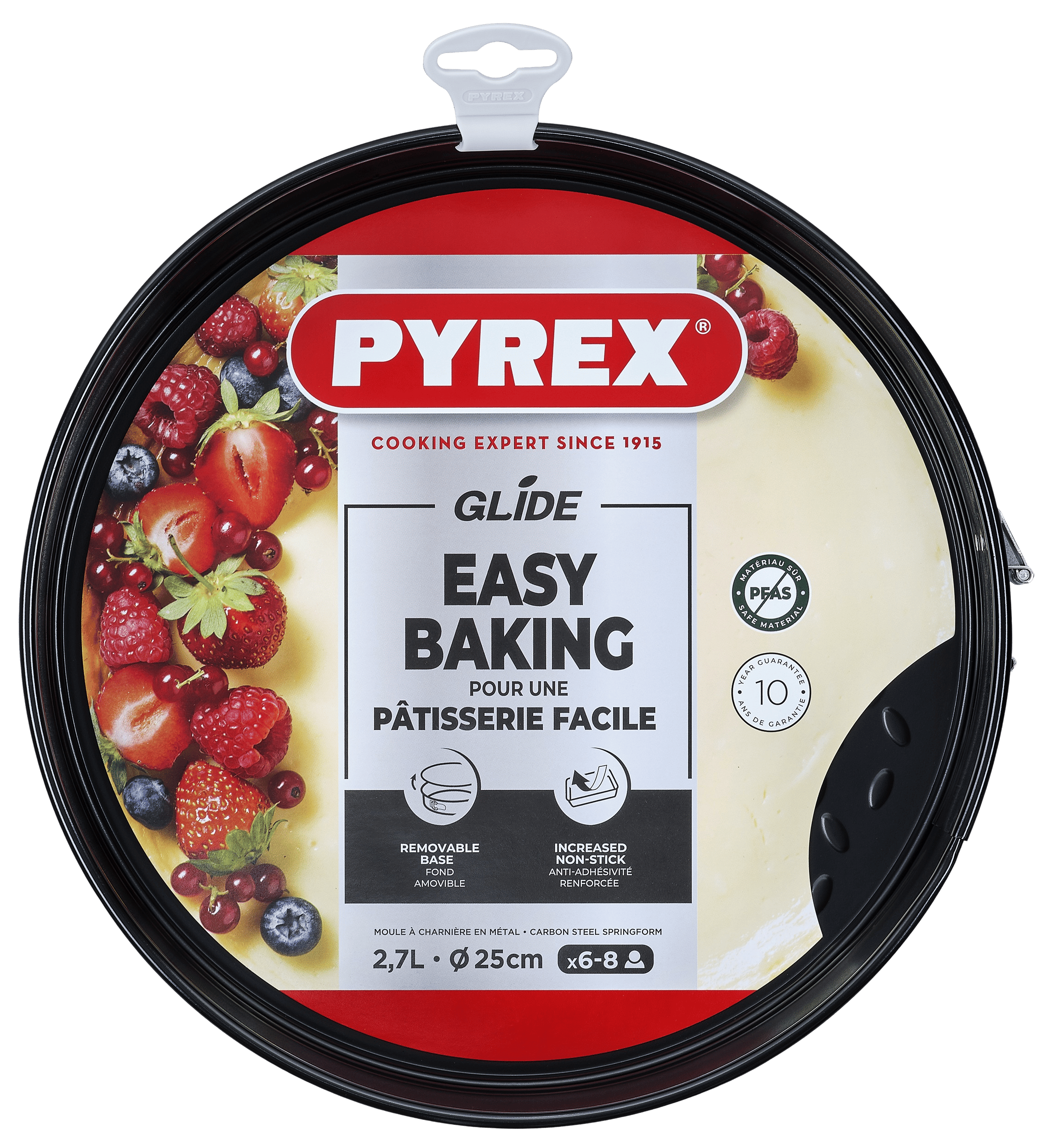 Форма PYREX GLIDE мет.форма кругла роз'ємна чаша 25см (GL25BS6/8044)
