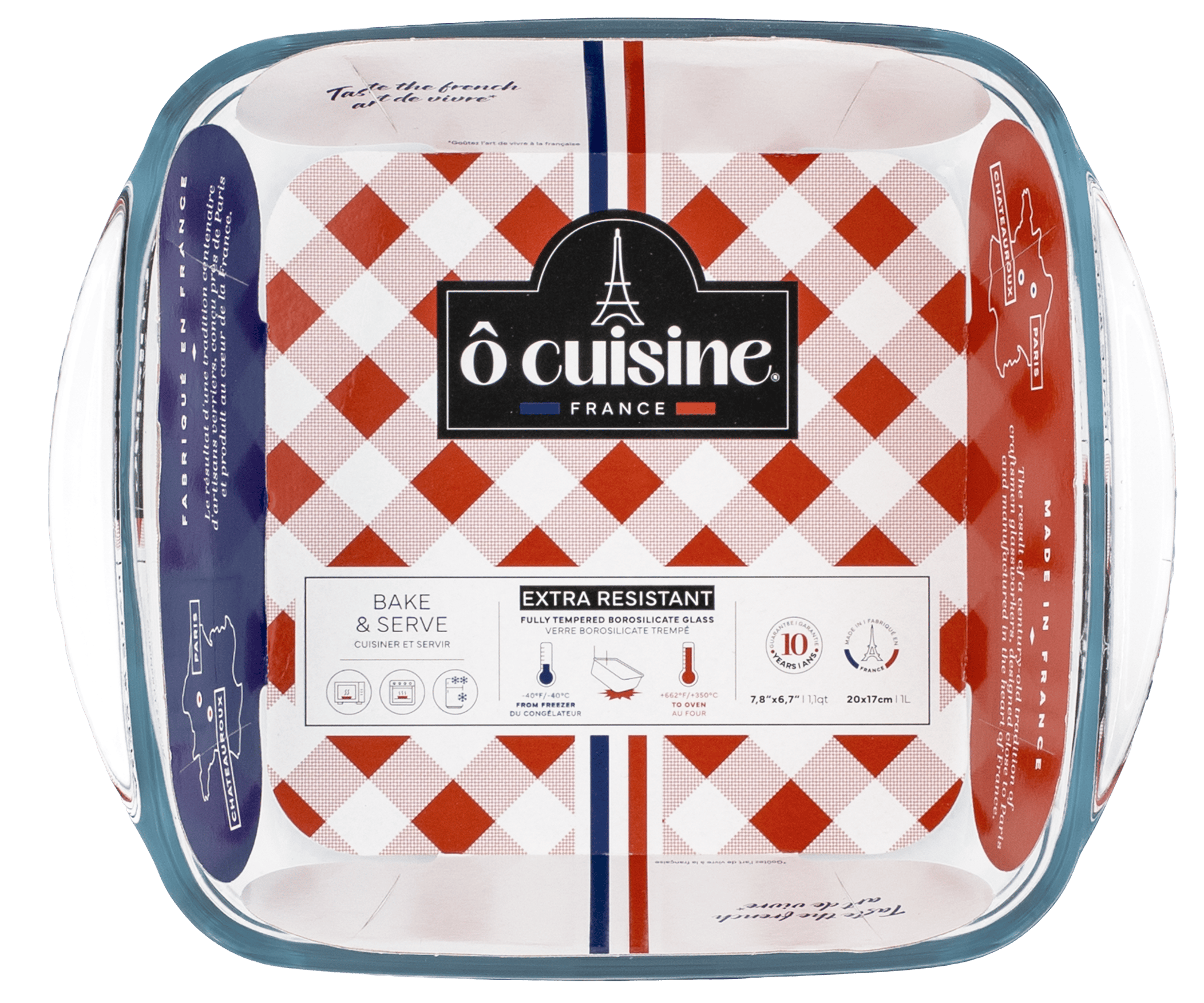 Форма с/к O CUISINE квадр. 20х17х6см (1л) (211BC00/2040)