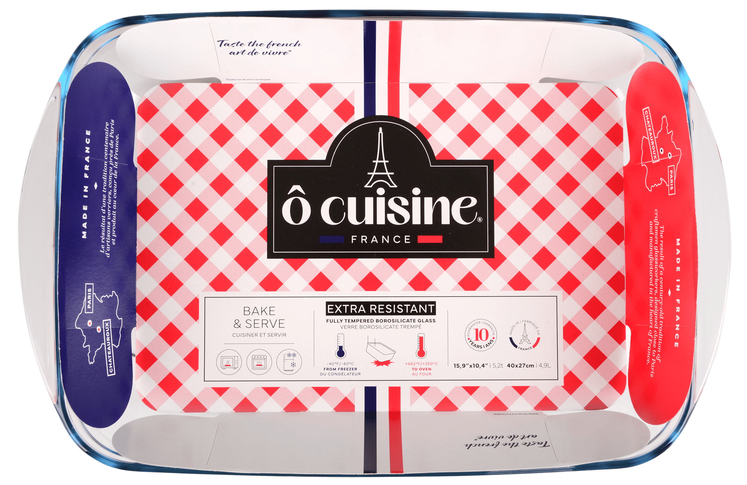 Форма с/к O CUISINE прямокутна 40х27х7см (4.9л) (240BC00/2046)