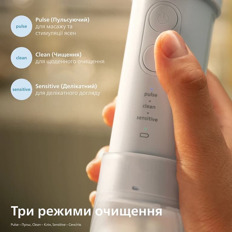 Зубна електрощітка PHILIPS Іригатор Sonicare HX3333/24 Compact Flosser 1000