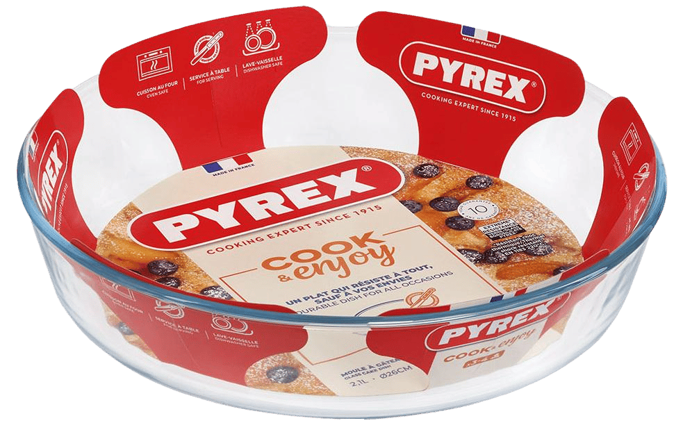 Форма с/к PYREX форма кругл. 26см рівн вис борт 2.1л (828B000/8046)