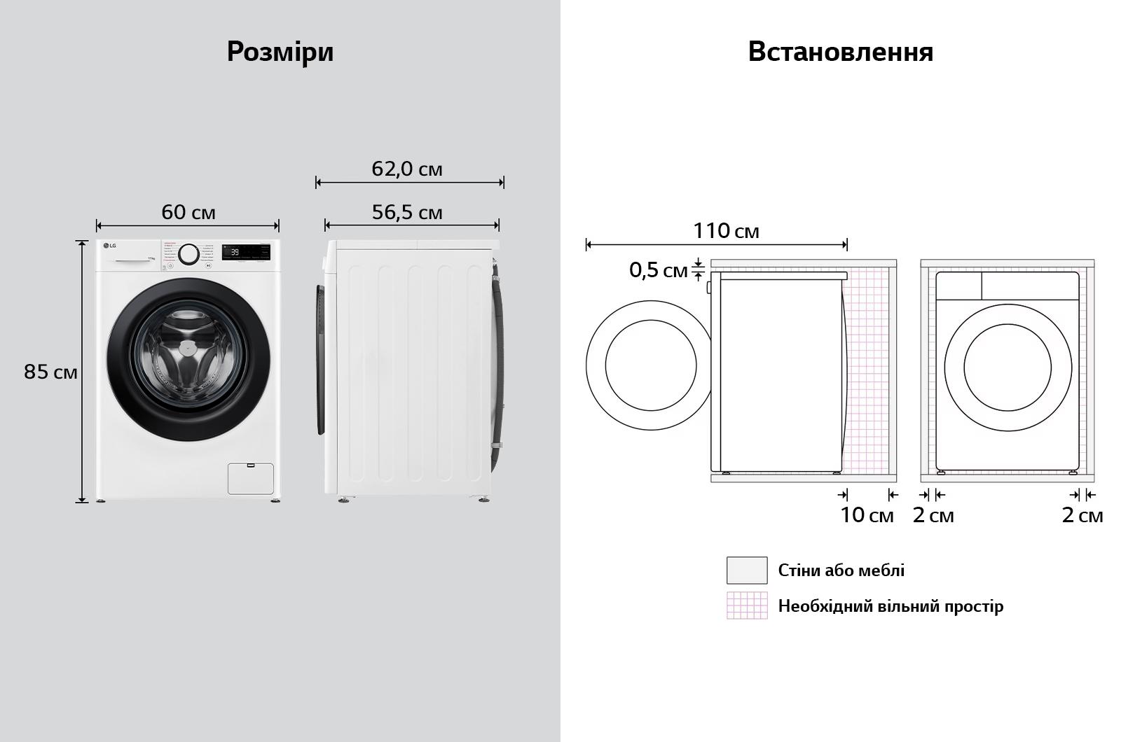 Пральна машина LG F4Y5ES6W