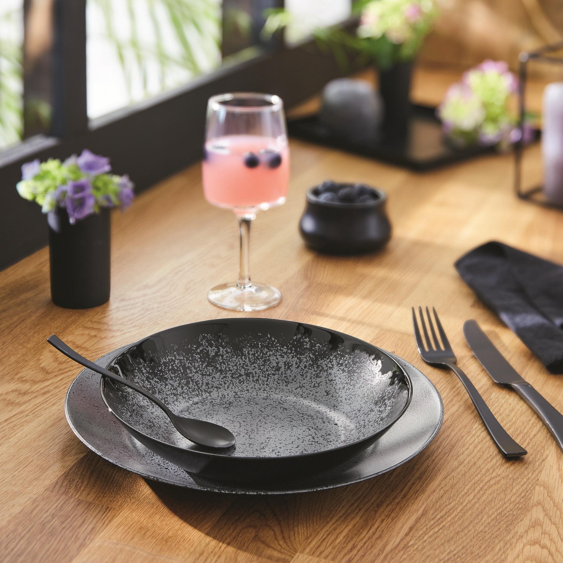 Тарілка LUMINARC SLATE BLACK /25 см /обід. (V0115)
