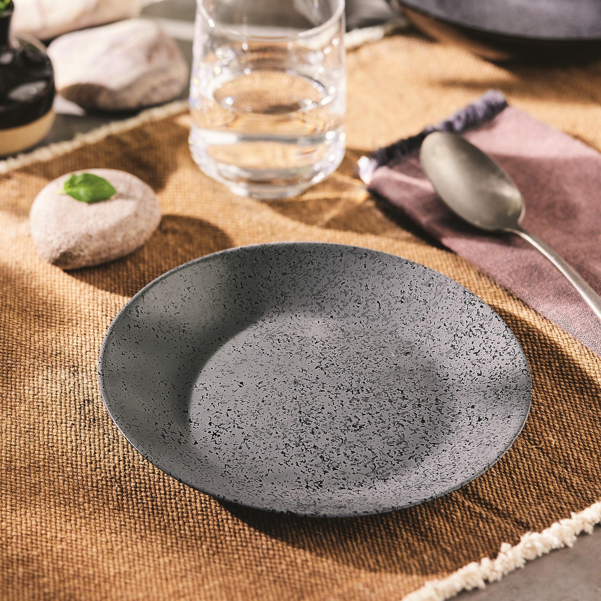 Тарілка LUMINARC SLATE BLACK /18 см /десерт. (V0117)