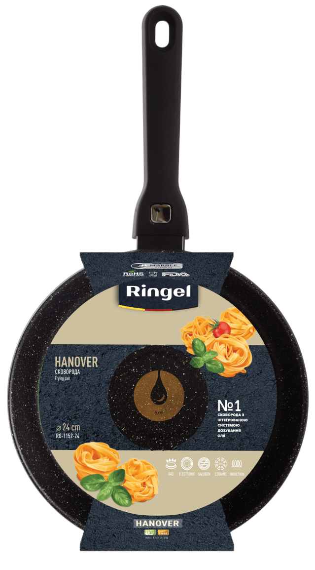 Сковорода RINGEL Hanover 24 см б/кришки (RG-1152-24)