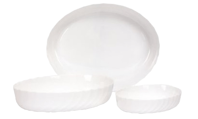 Форма с/к LUMINARC SMART CUISINE TRIANON /НАБІР/д.запік/овал. 36X29см/32х24 см/22х16 см (P7773)