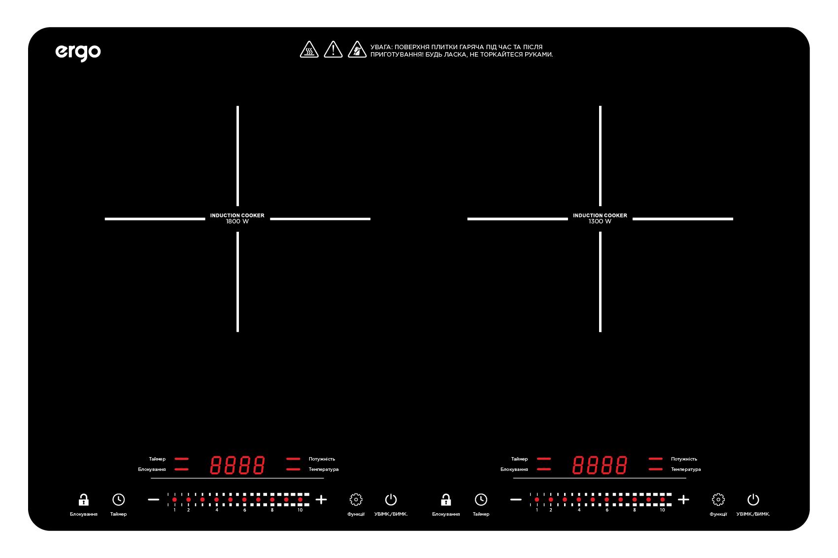 Плитка індукційна ERGO IHP-2530