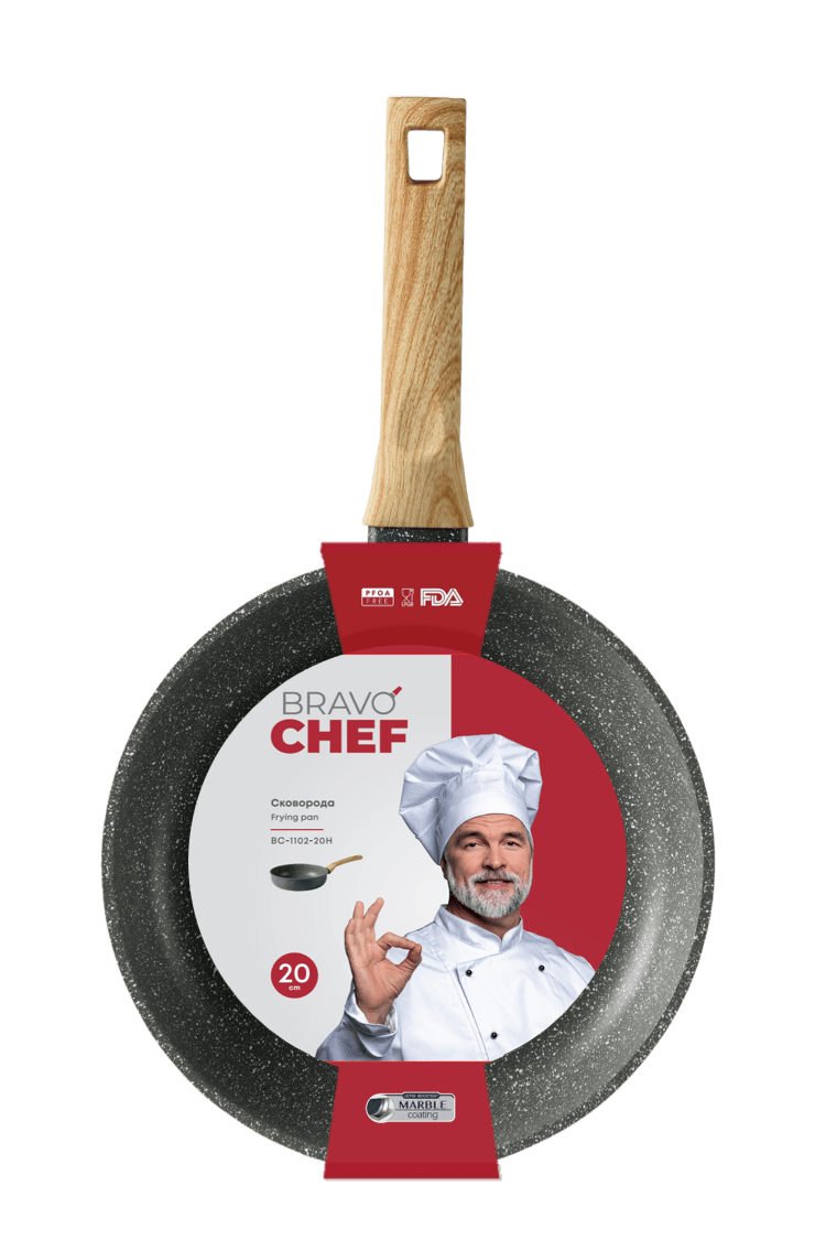 Сковорода BRAVO CHEF Глибока 20 см (BC-1102-20 H)