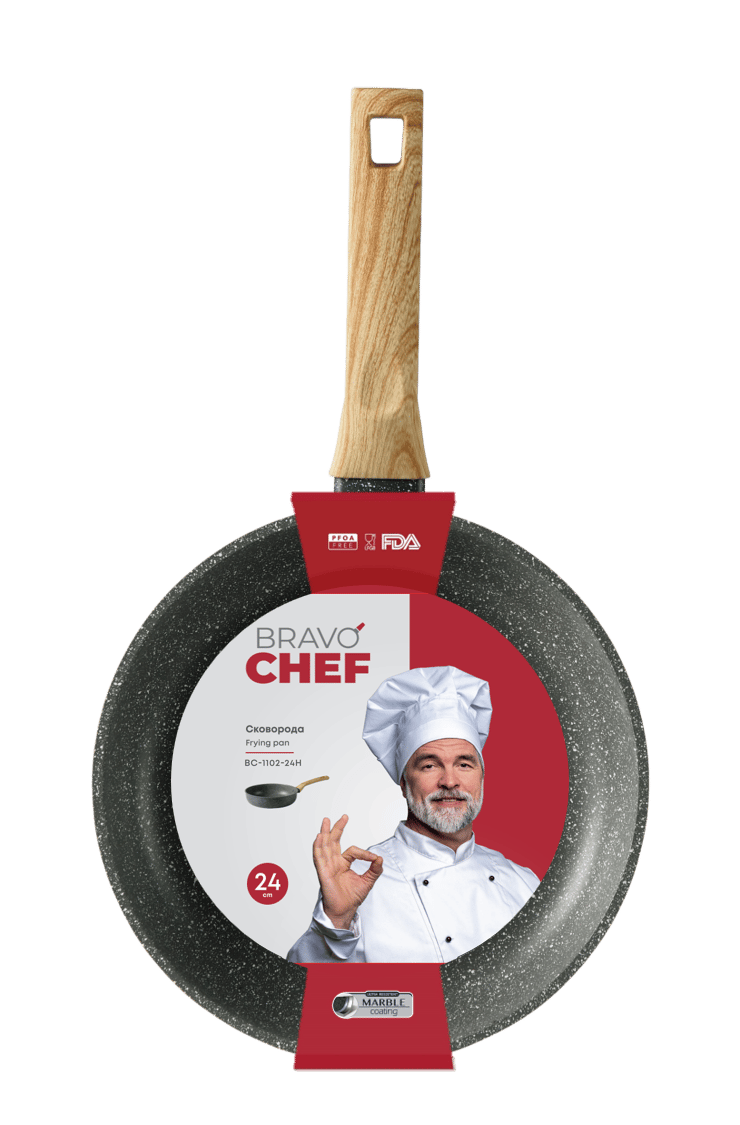 Сковорода BRAVO CHEF Глибока 24 см (BC-1102-24 H)