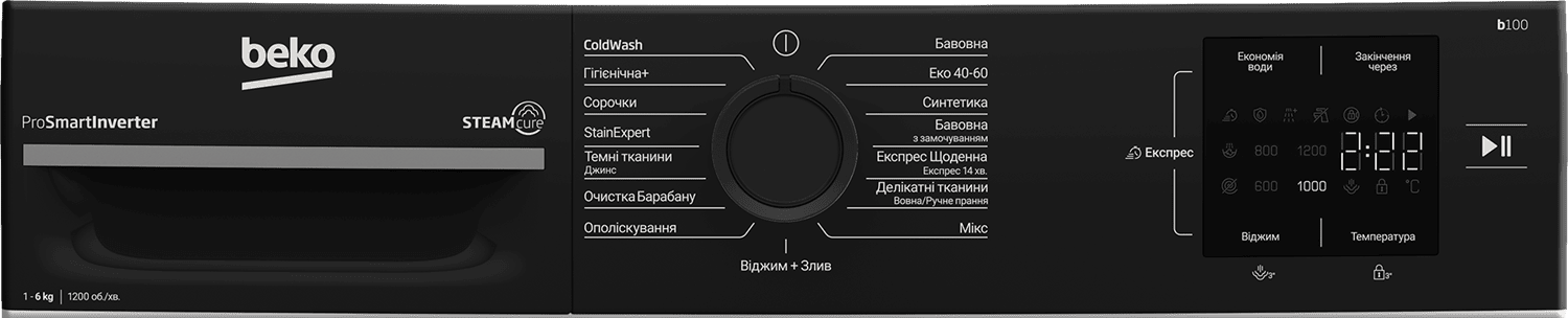 Пральна машина BEKO BM1WFSU36233WPBB