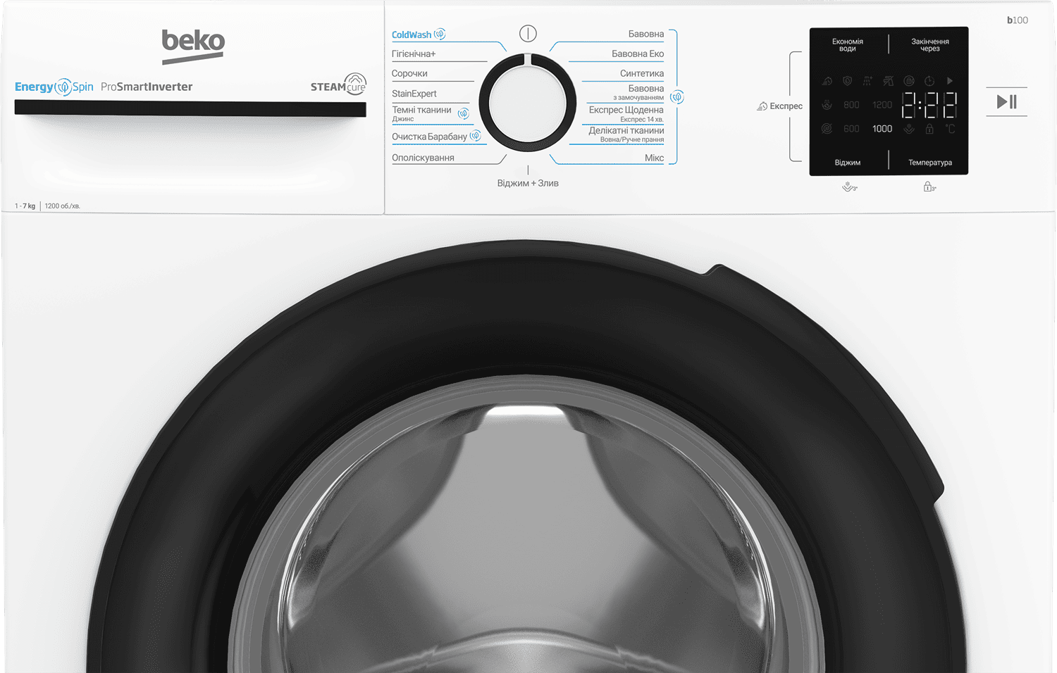 Пральна машина BEKO BM1WFSU37233 WB