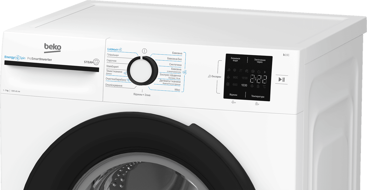 Пральна машина BEKO BM1WFSU37233 WB