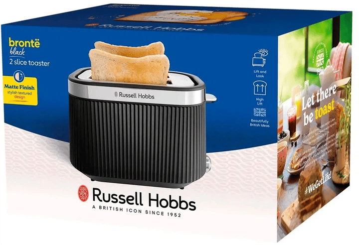 Тостер RUSSELL HOBBS 26760-56/RH Bronte 2S Toaster Чорний