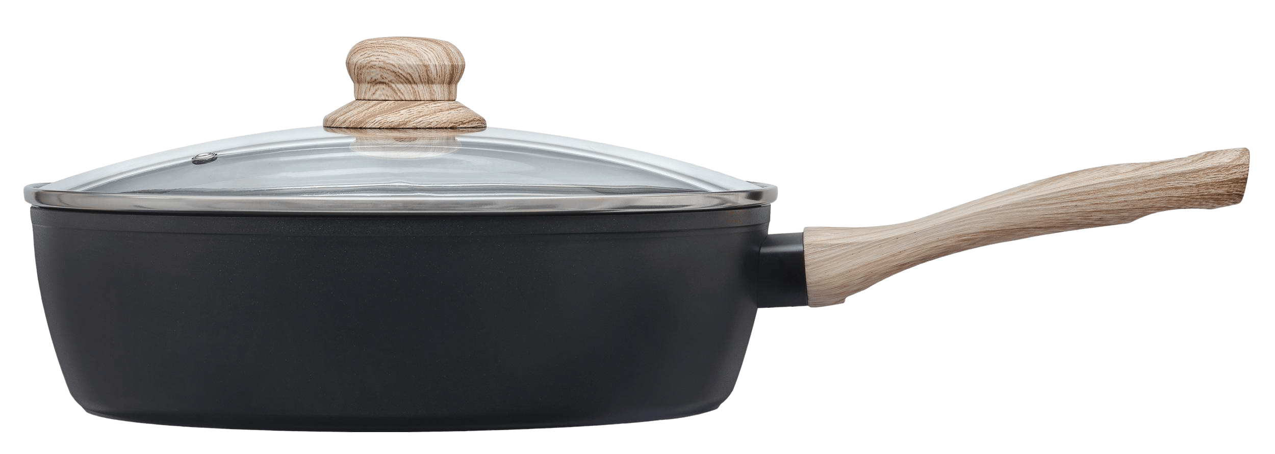 Сковорода PYREX Cook&Care глиб. 28 см індукція з кришкою (CR28DF6/8144)