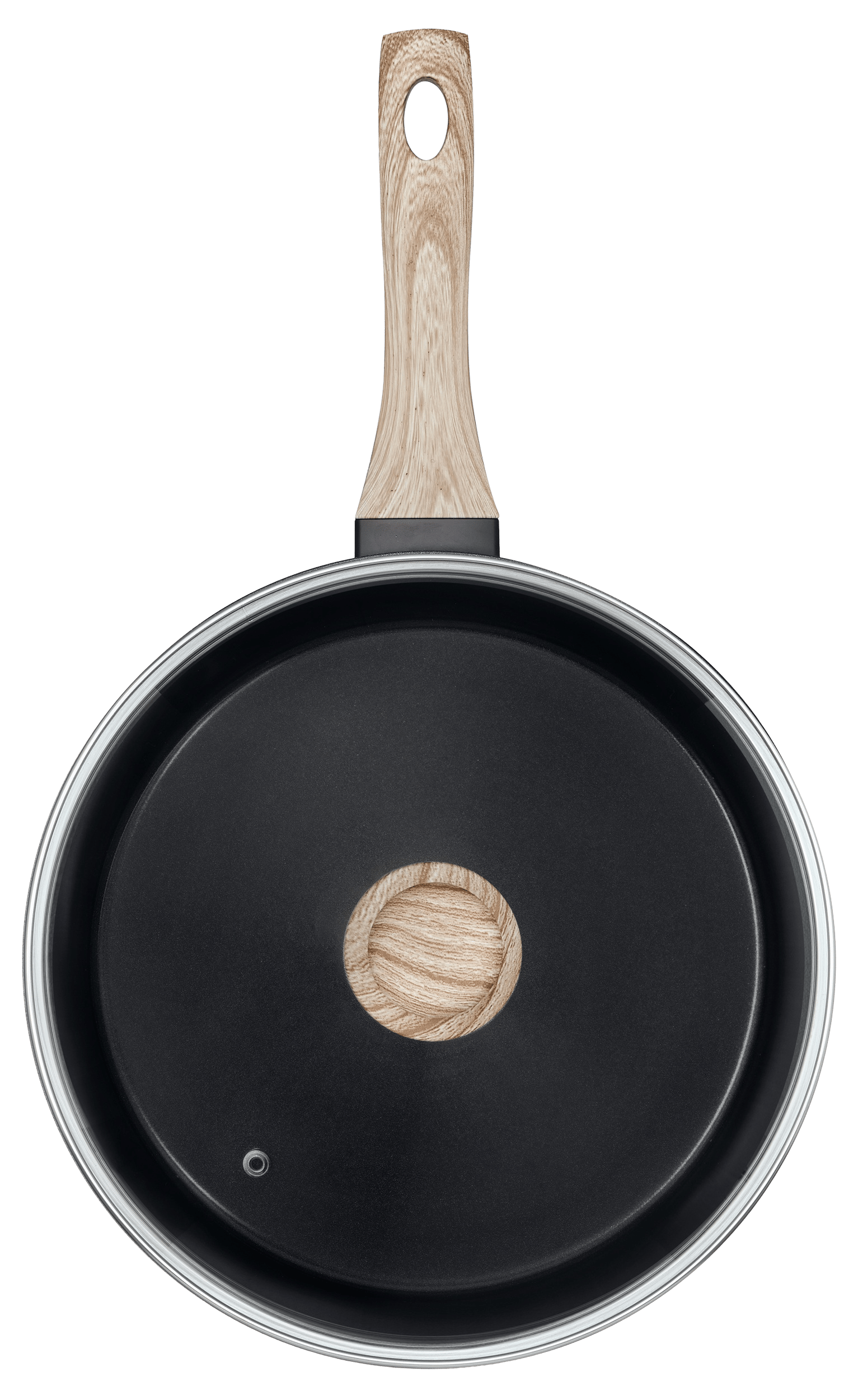 Сковорода PYREX Cook&Care глиб. 28 см індукція з кришкою (CR28DF6/8144)