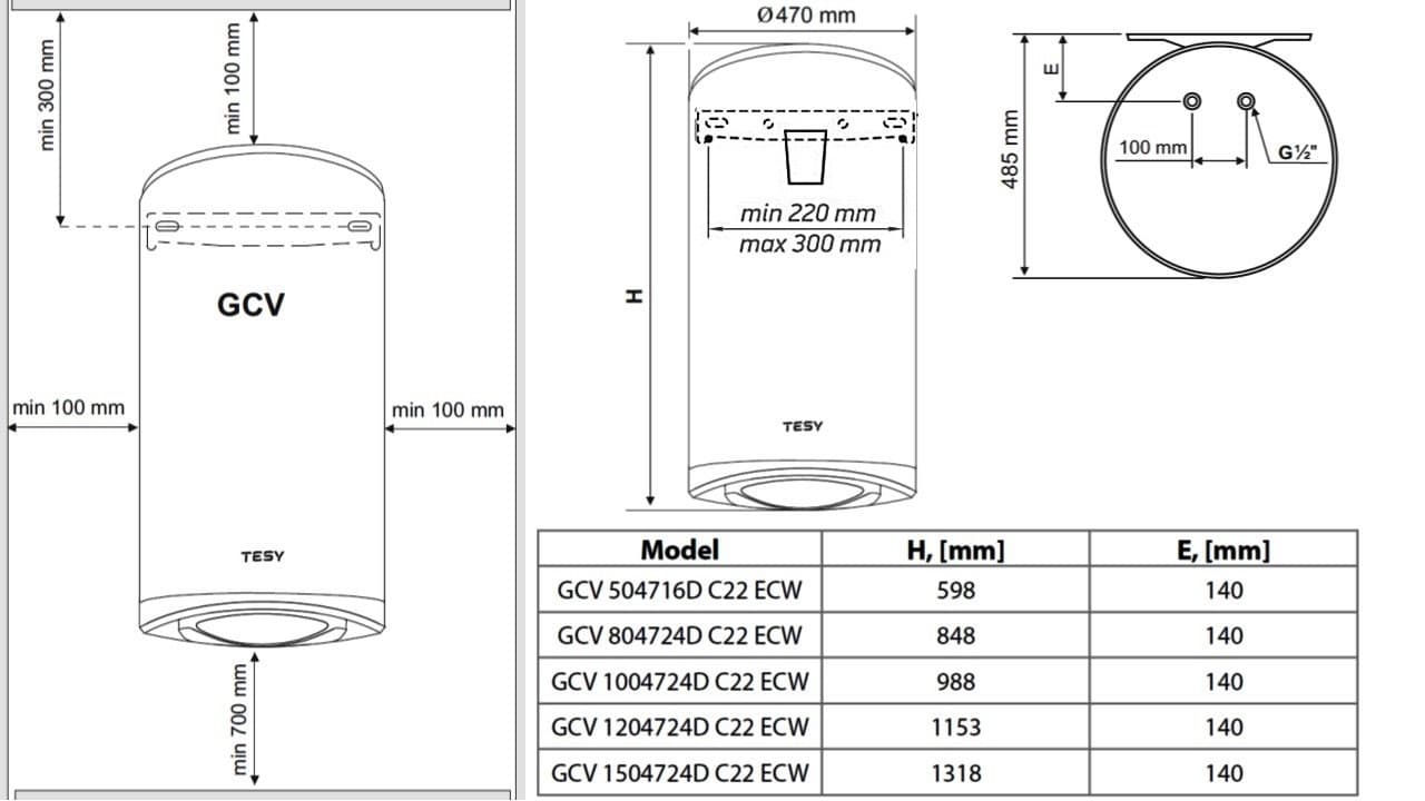 Водонагрівач TESY Modeco Cloud GCV 1504724D C22 ECW
