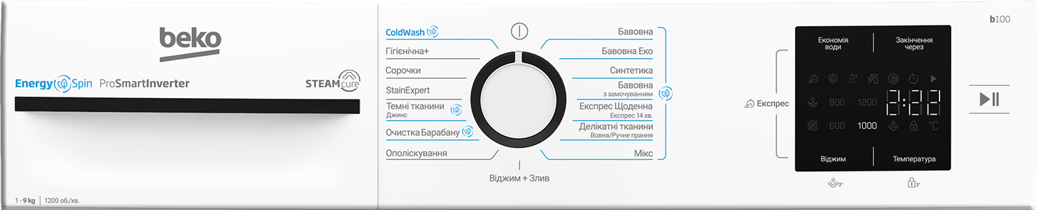 Пральна машина BEKO BM1WFU39233 WB